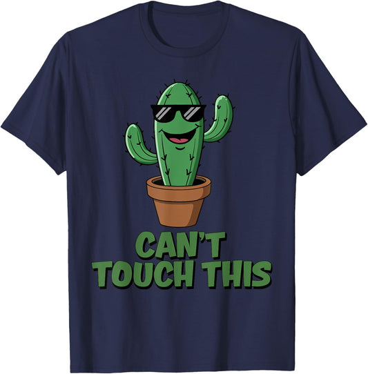 Can't Touch This Cool Cactus T-Shirt - T-Shirt | Navy