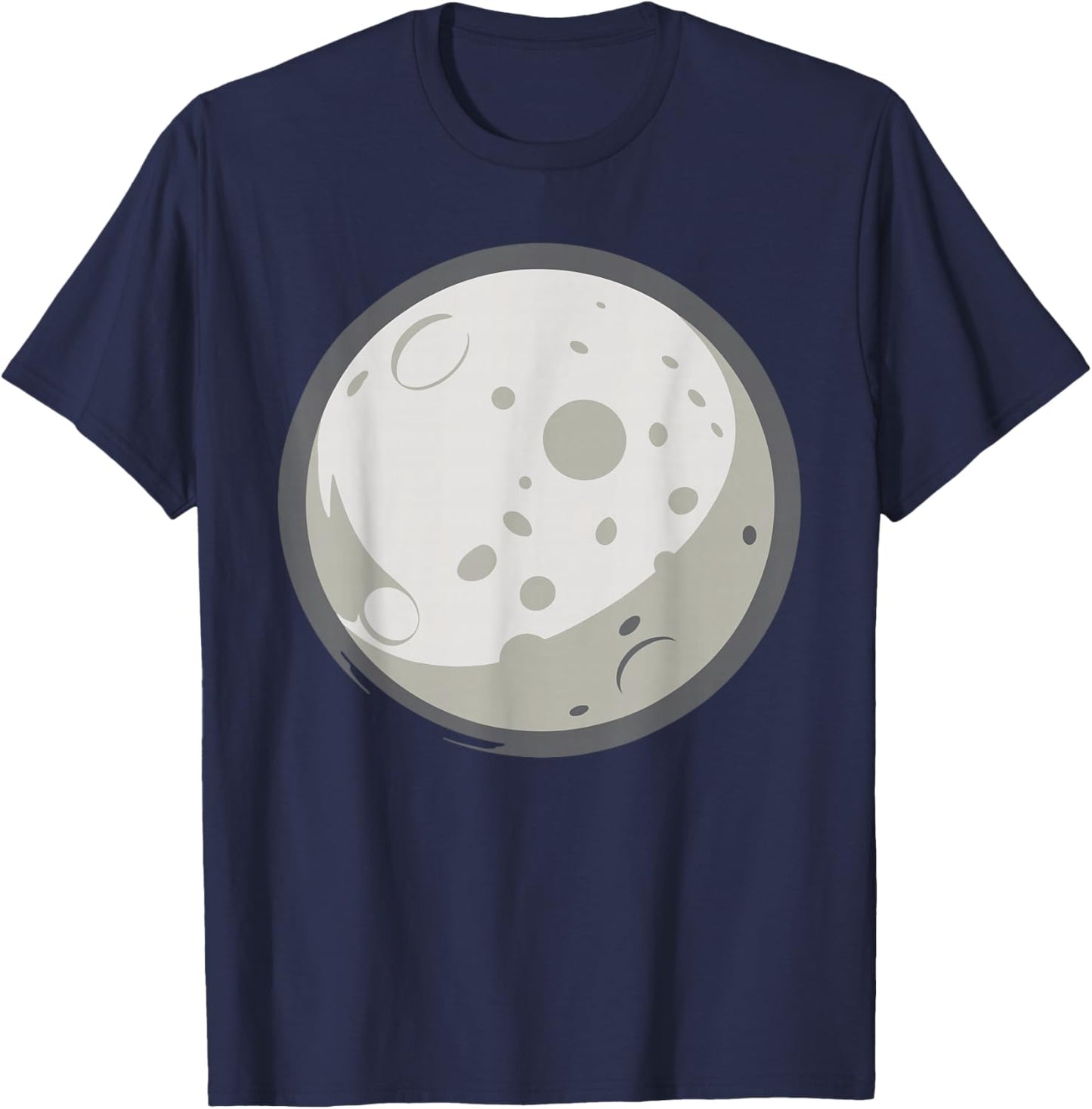 Moon Shirt Adult Kids Men Women Moon Costume T-Shirt - T-Shirt | Navy