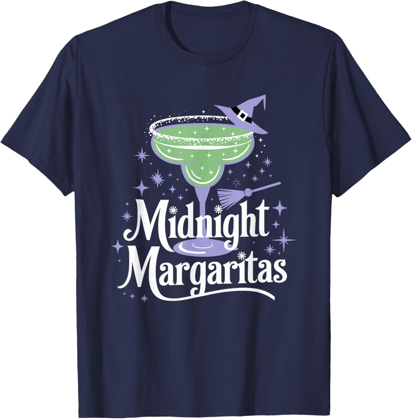 Midnight Margaritas Practical Magic Halloween Cocktails T-Shirt - T-Shirt | Navy