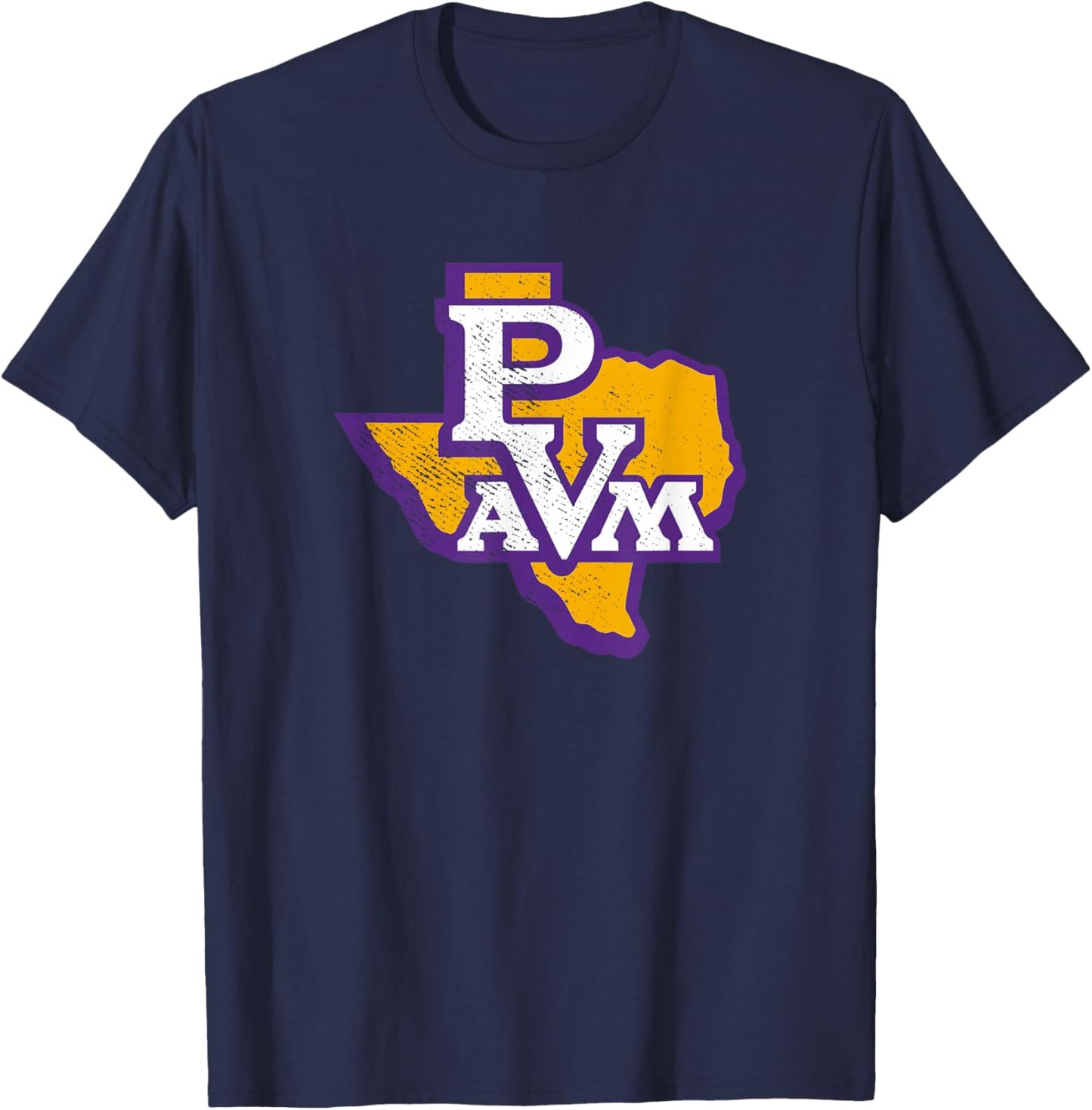 Prairie View A&M University Panthers State Shape T-Shirt - T-Shirt | Navy