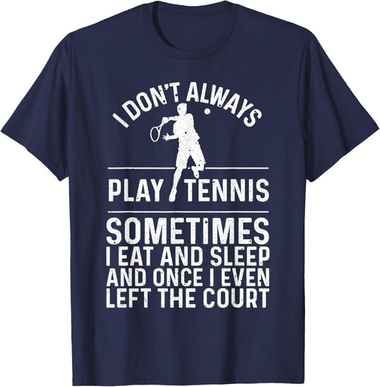 Cute Tennis Art Women Tennis Novelty Tennis Player T-Shirt - T-Shirt | Navy