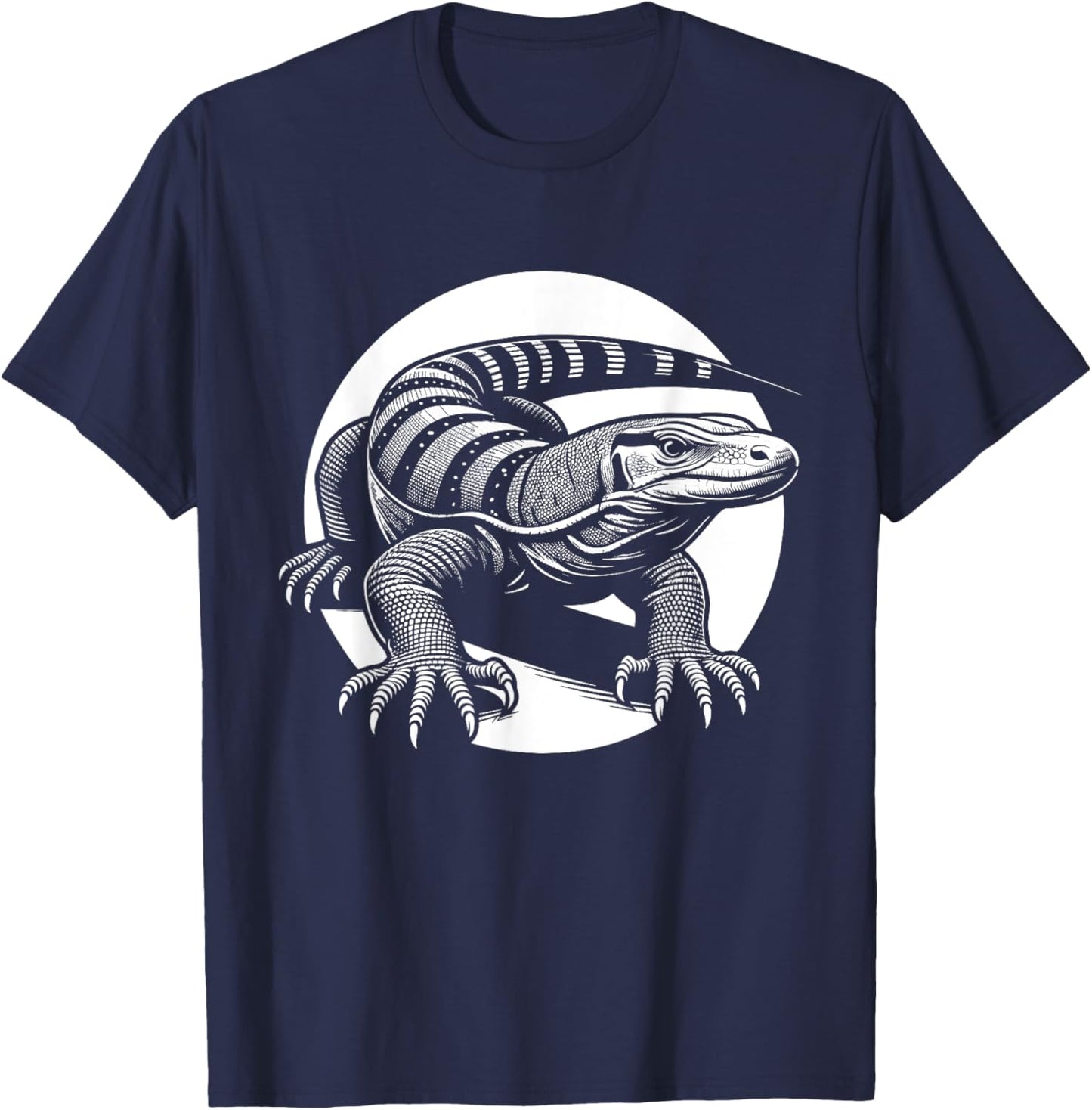 Komodo Dragon Monitor Lizard T-Shirt - T-Shirt | Navy