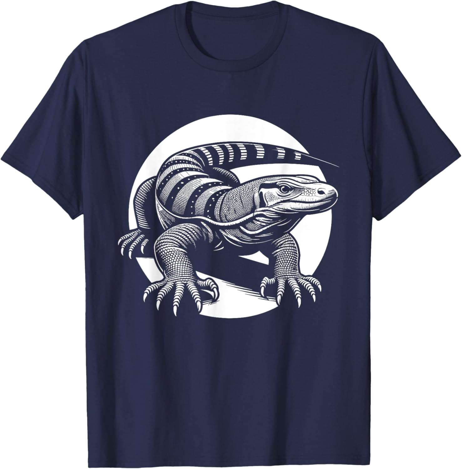 Komodo Dragon Monitor Lizard T-Shirt - T-Shirt | Navy