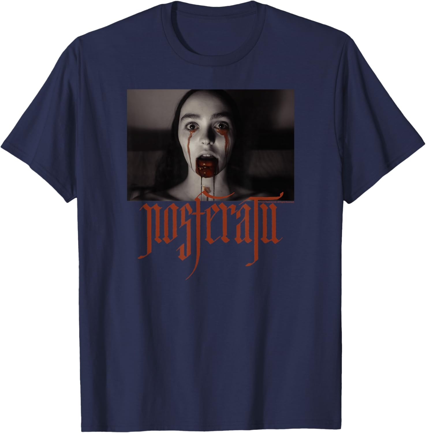 Nosferatu Ellen Hutter Blood Tears T-Shirt - T-Shirt | Navy