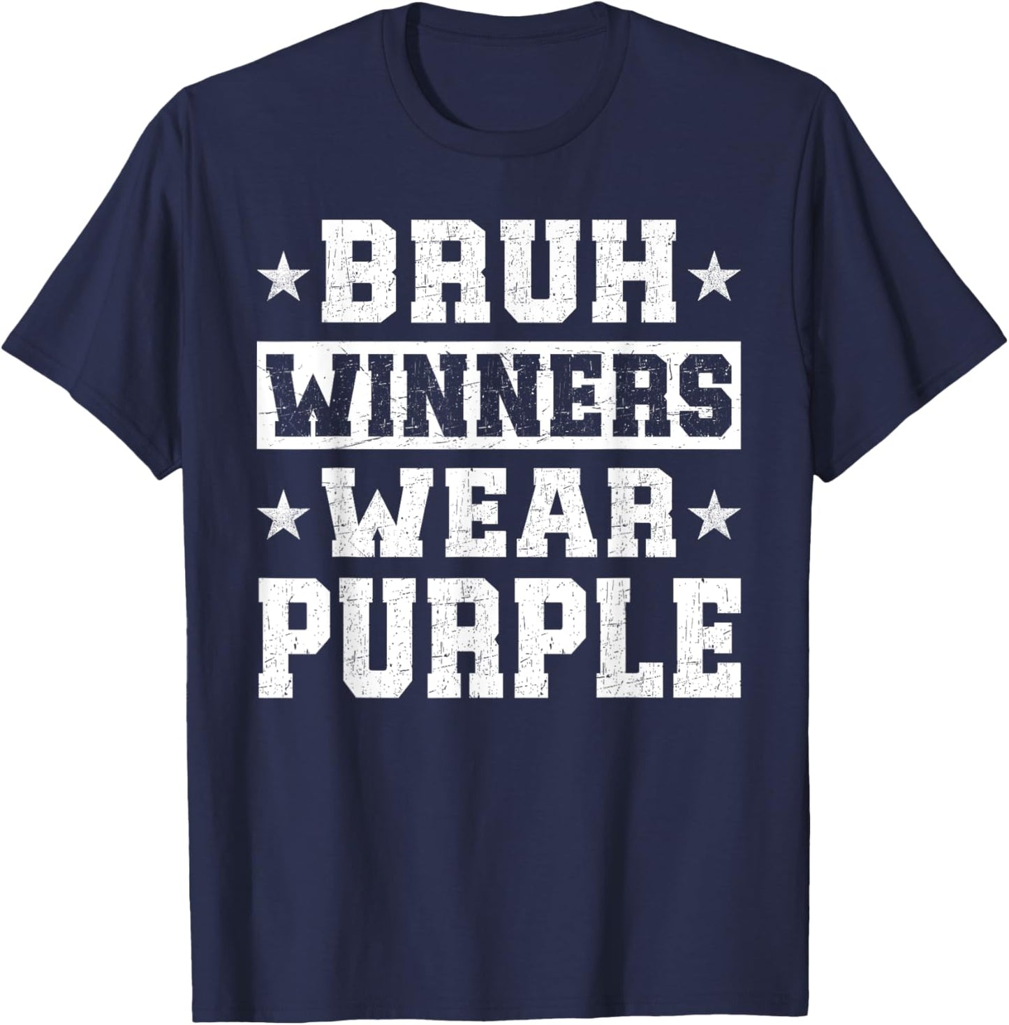 Spirit Week Winners Wear Purple Camp Team Game Color Sports T-Shirt - T-Shirt | Navy