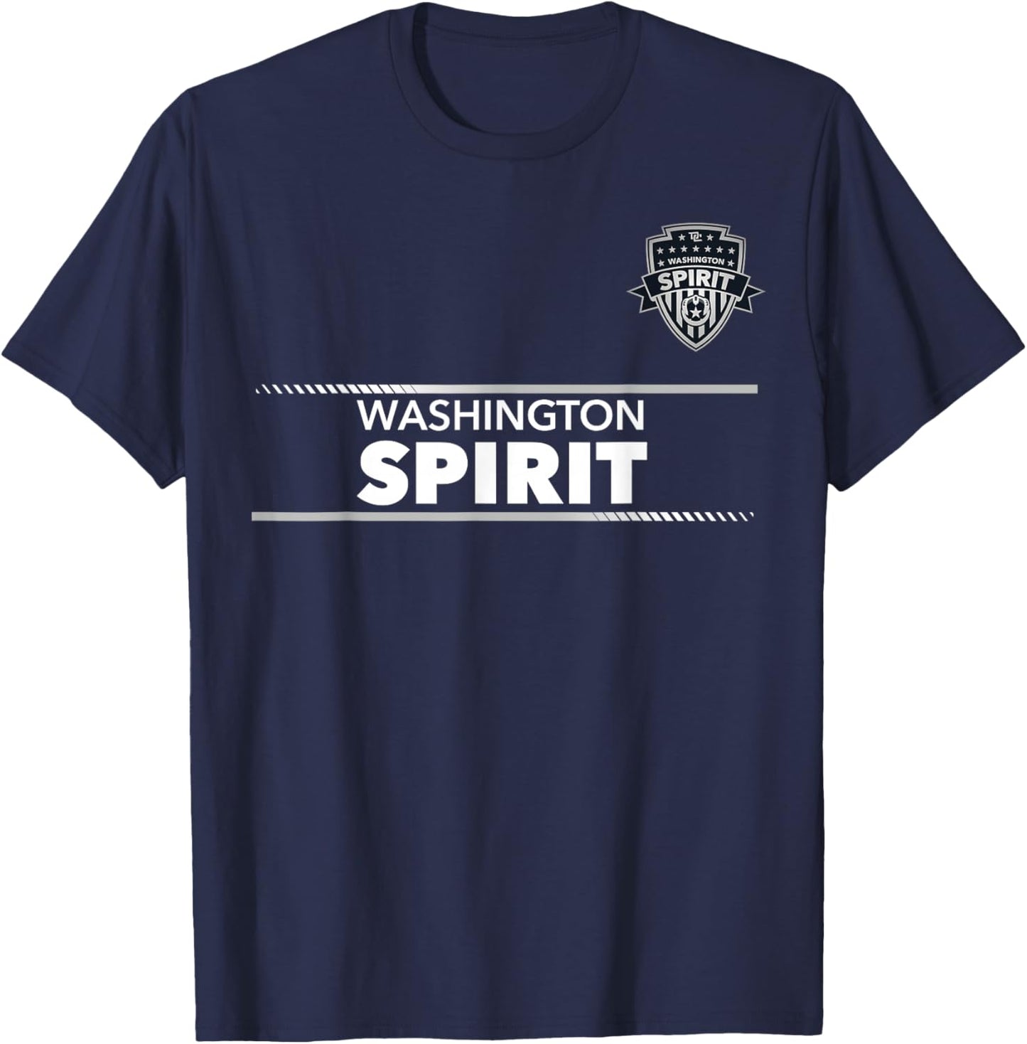 Officially Licensed Washington Spirit Soccer NWSL Apparel T-Shirt - T-Shirt | Navy