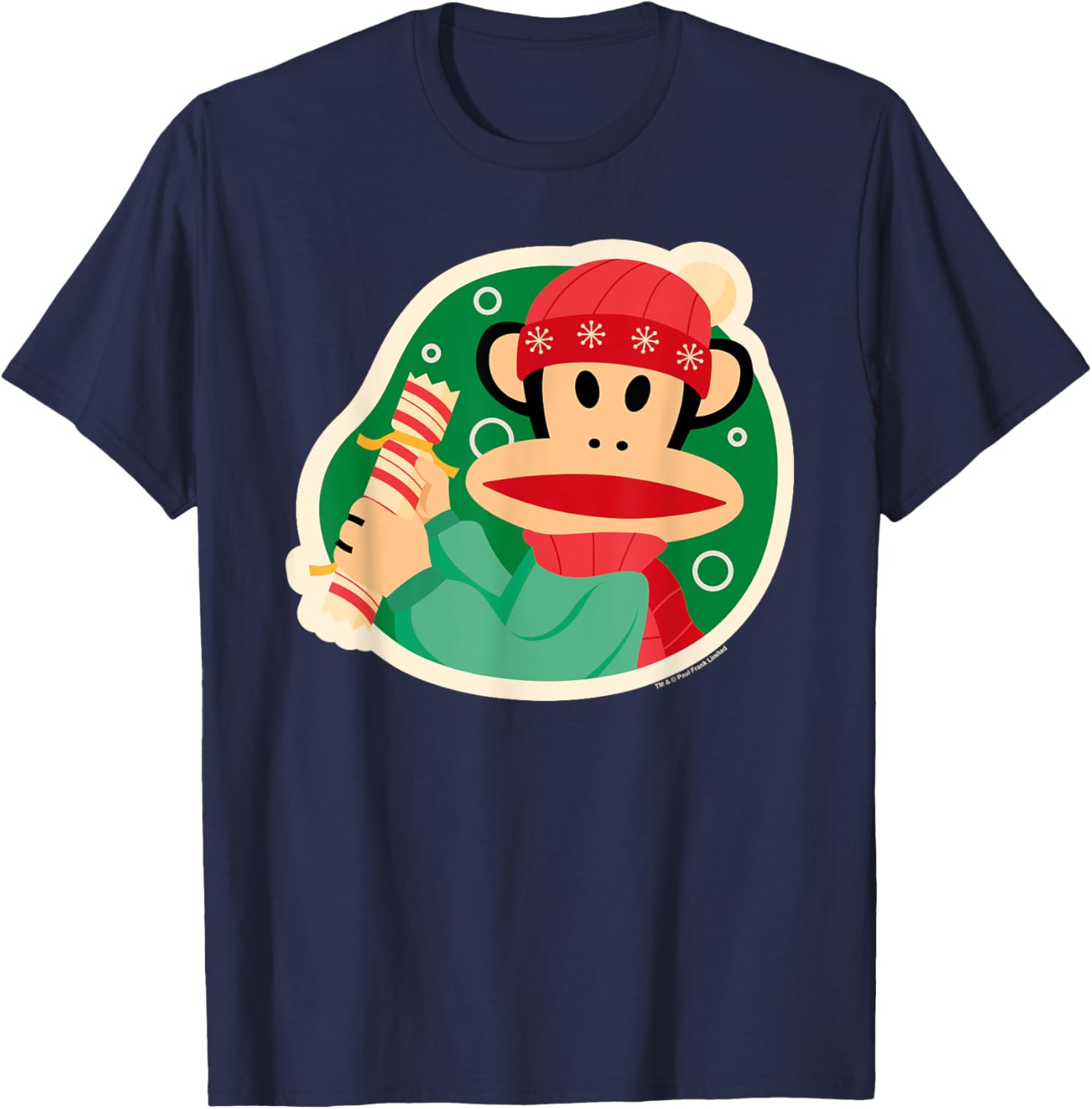 Paul Frank Julius Monkey Christmas Cracker T-Shirt - T-Shirt | Navy