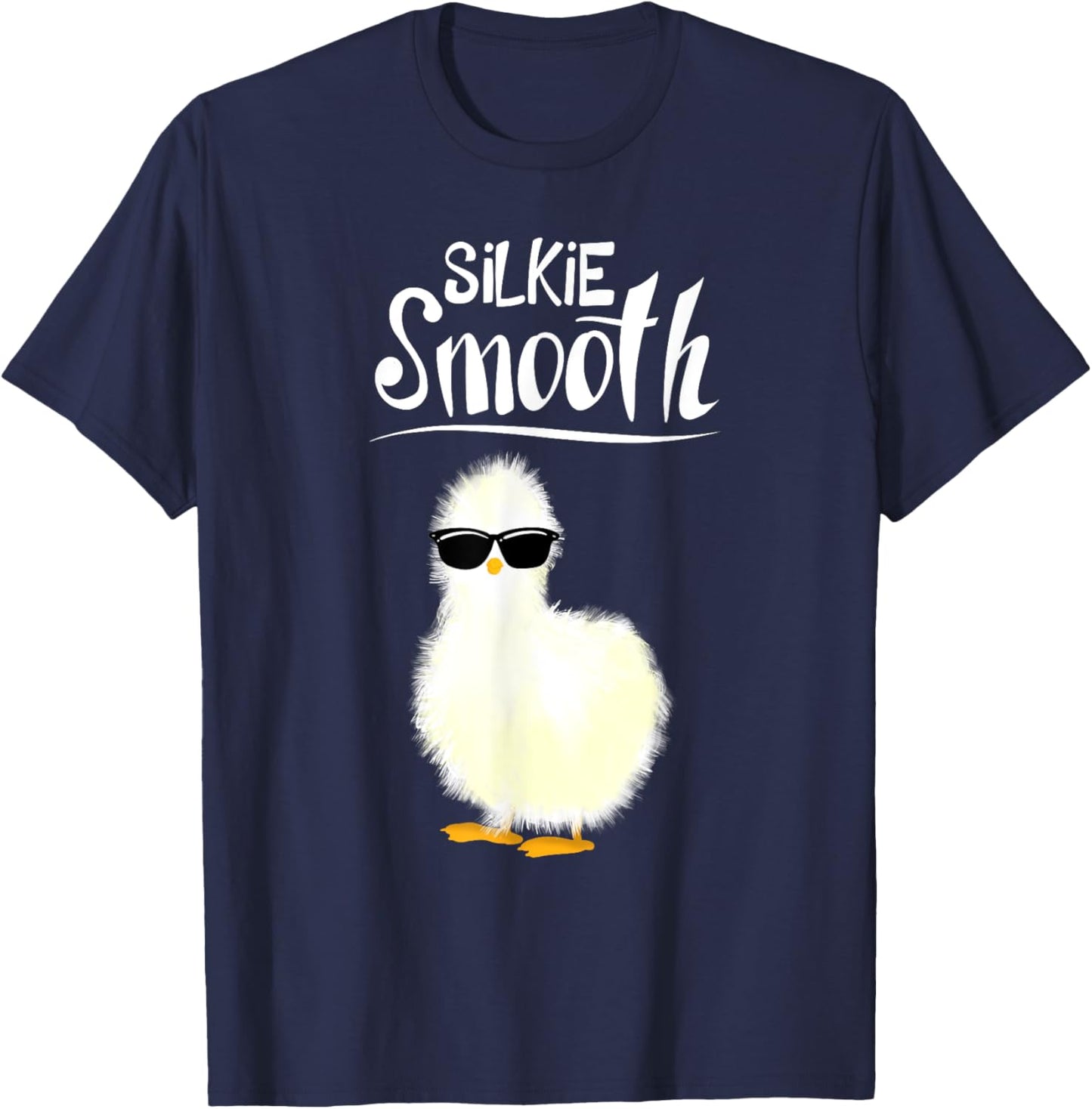 Funny Silkie Smooth Art Women Silkie Chicken Lover T-Shirt - T-Shirt | Navy