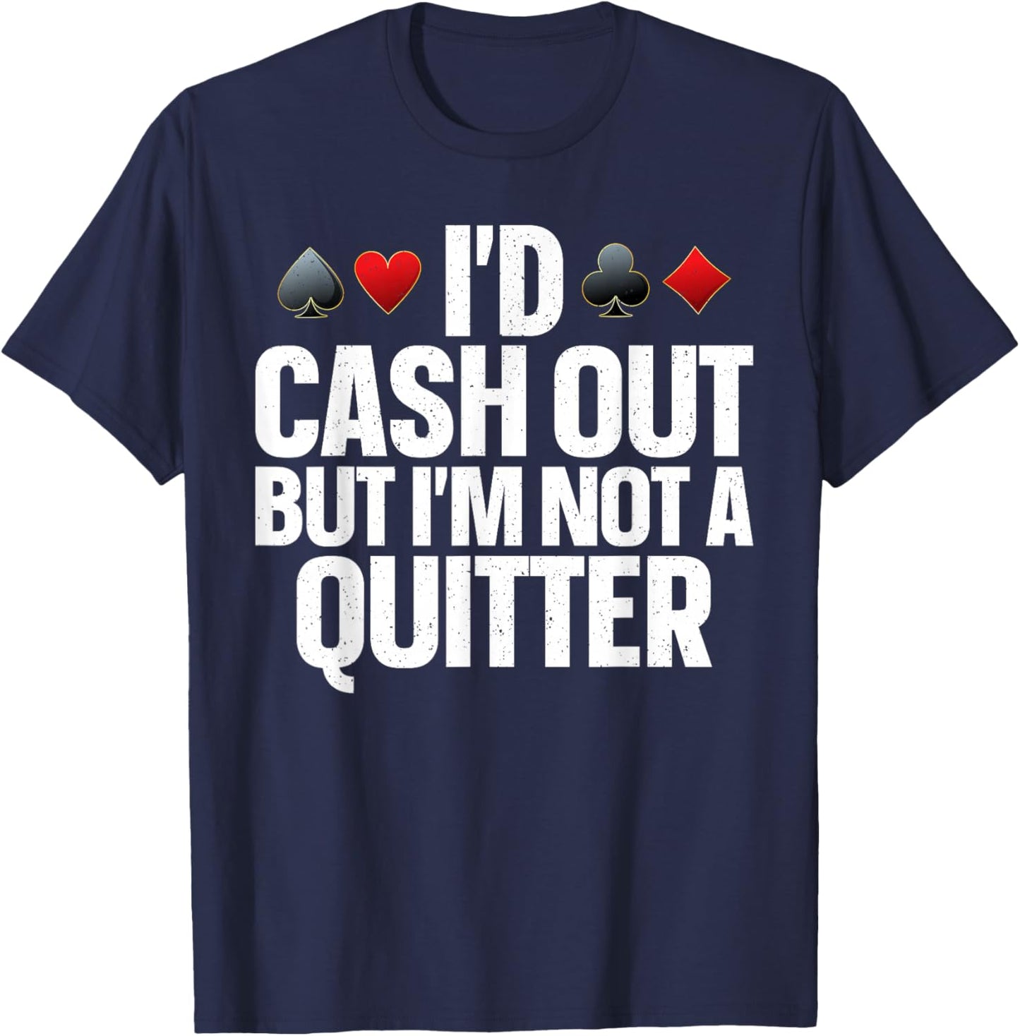 Casino Art Women Gambling Casino Player Gambler T-Shirt - T-Shirt | Navy