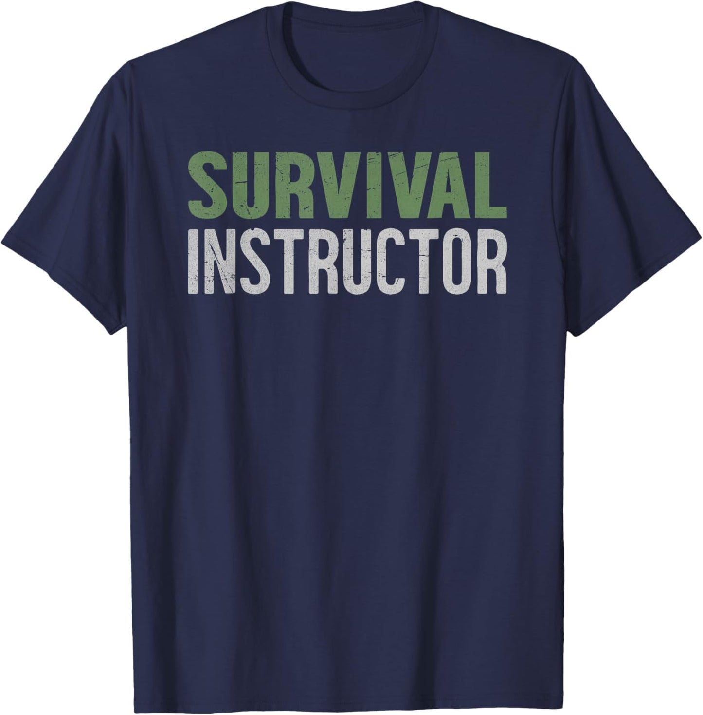 Survival instructor, survivalist, wilderness expert T-Shirt - T-Shirt | Navy
