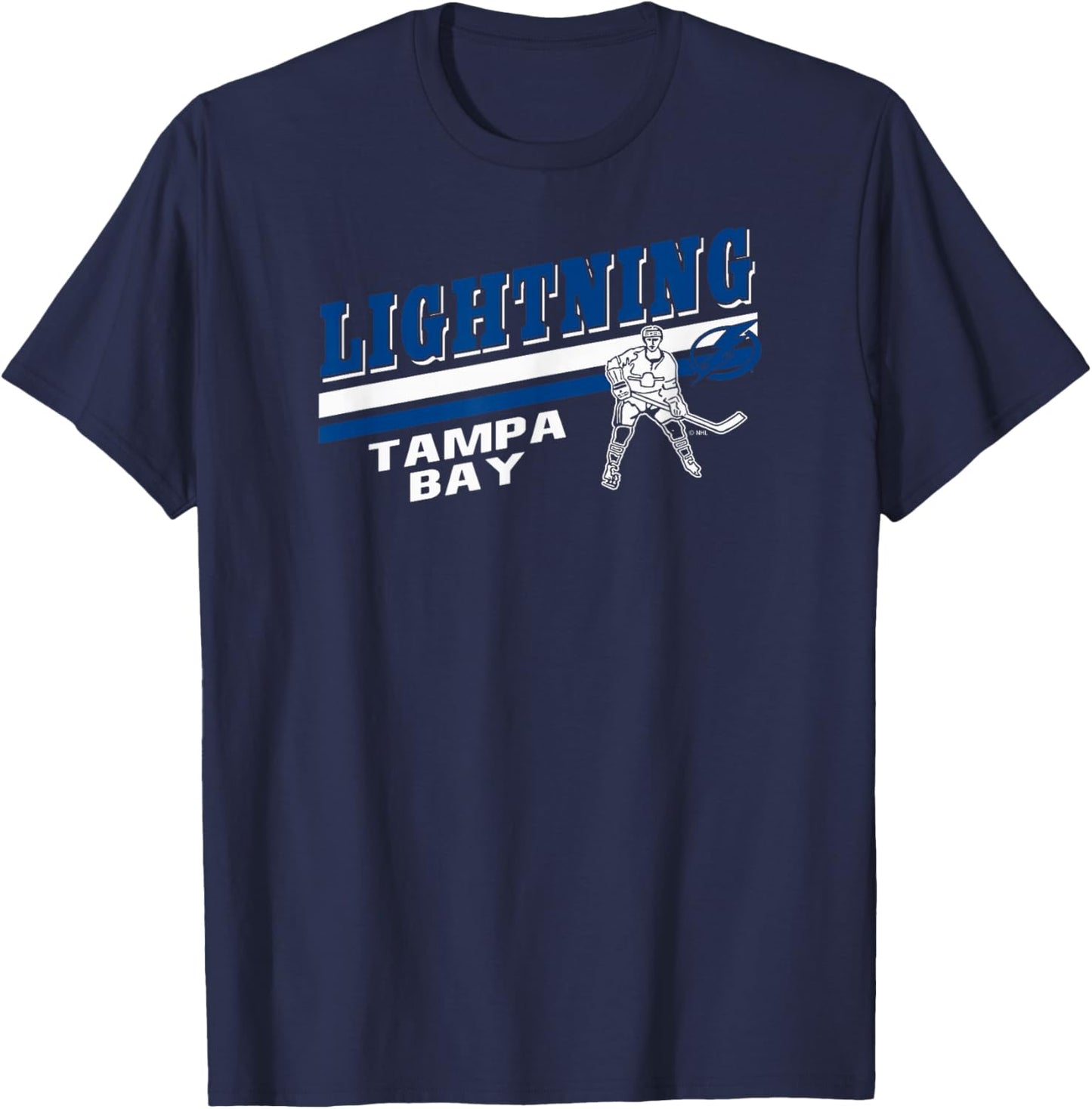 Tampa Bay Lightning Player Black Officially Licensed T-Shirt - T-Shirt | Navy