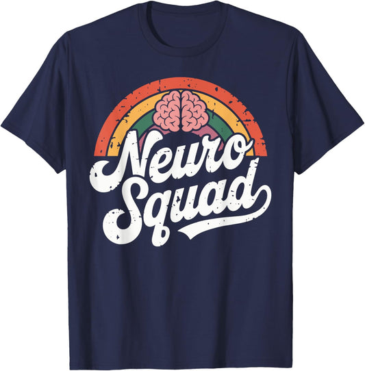 Neuro Squad Neurology Nurse T-Shirt - T-Shirt | Navy