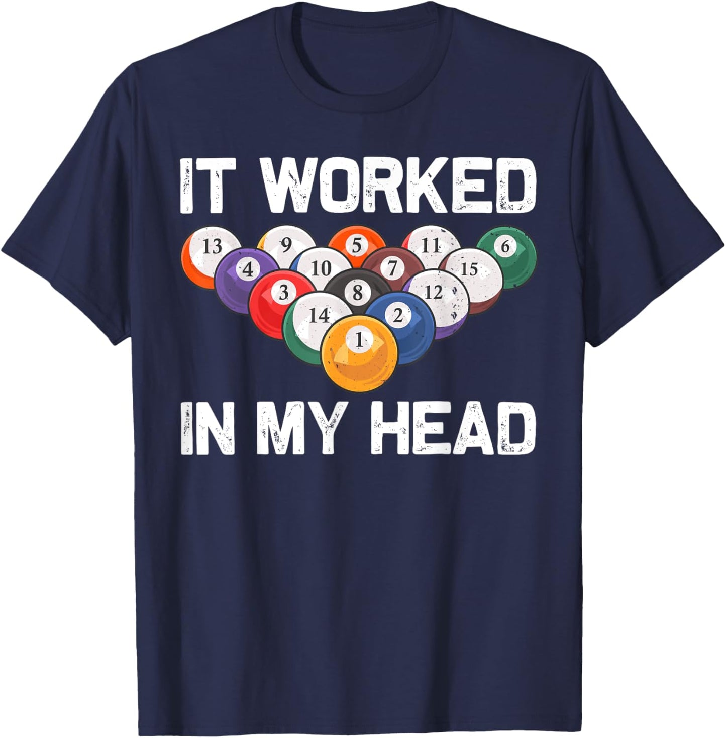 Funny Pool Design Women Billiards Lover Pool Player T-Shirt - T-Shirt | Navy