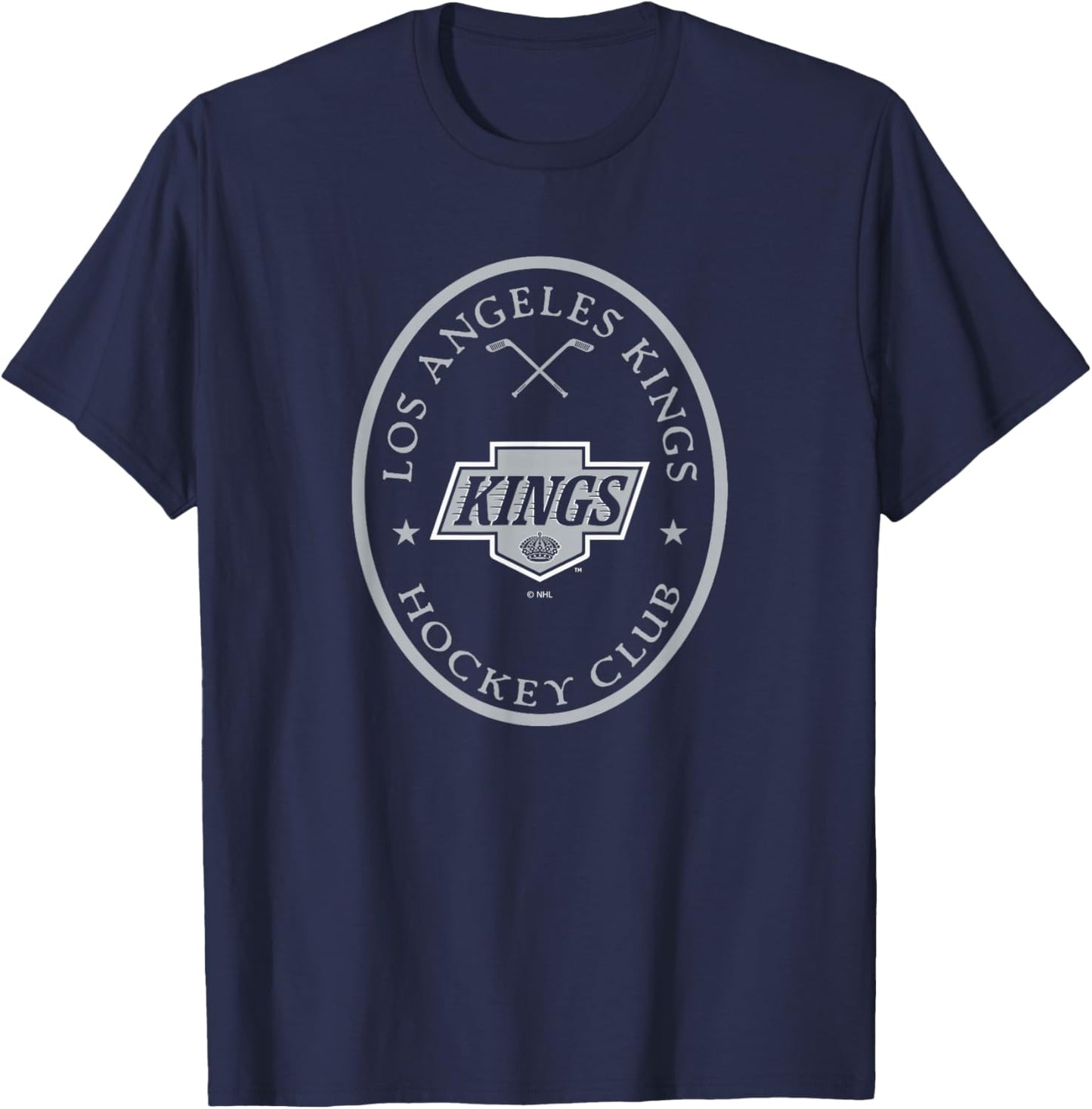 Los Angeles Kings Iconic Black Officially Licensed T-Shirt - T-Shirt | Navy
