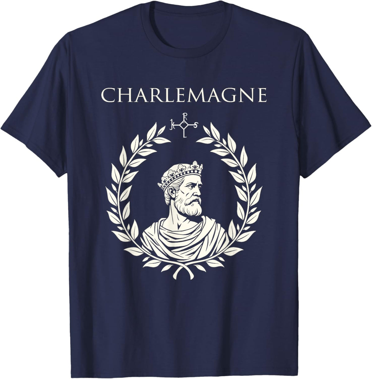 Charlemagne Holy Roman Emperor Charlemagne T-Shirt - T-Shirt | Navy