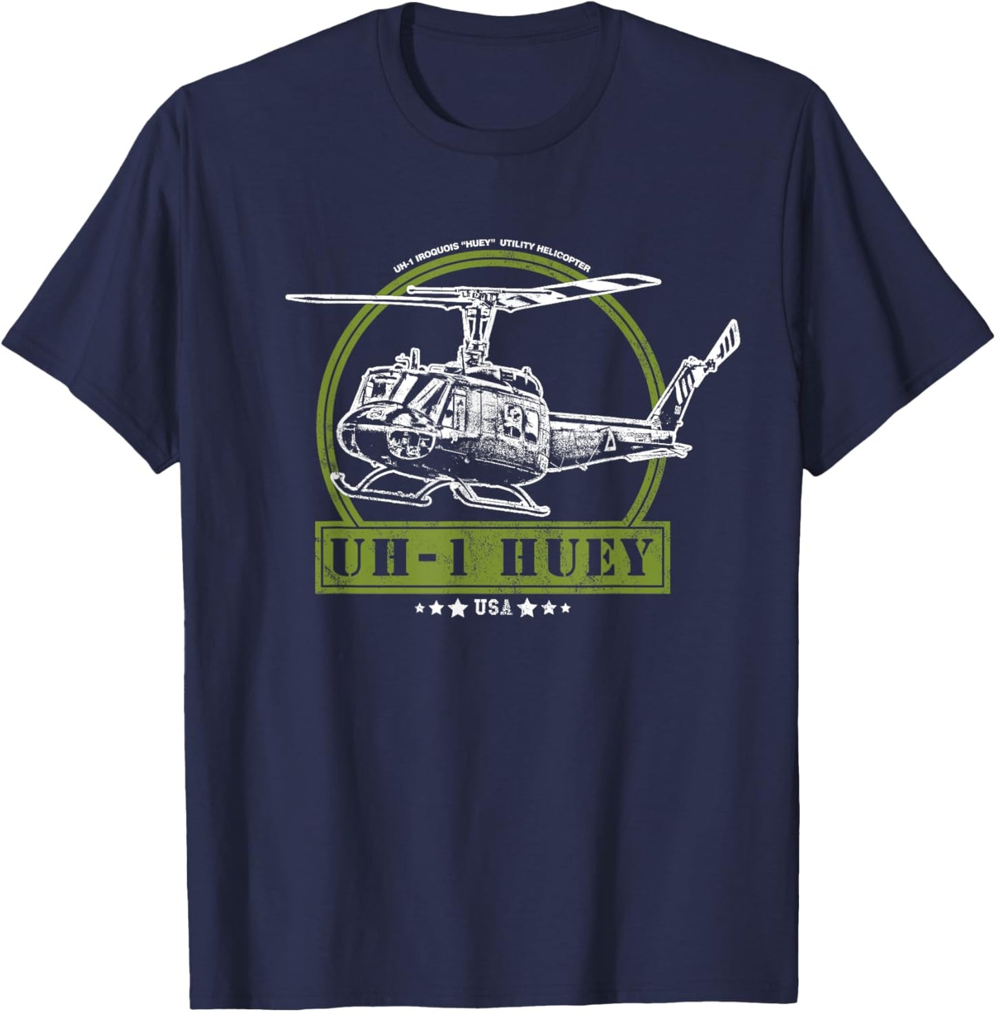 UH-1 Iroquois Huey Helicopter T-Shirt - T-Shirt | Navy