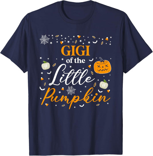 Gigi Of The Little Pumpkin Family Matching Halloween T-Shirt - T-Shirt | Navy