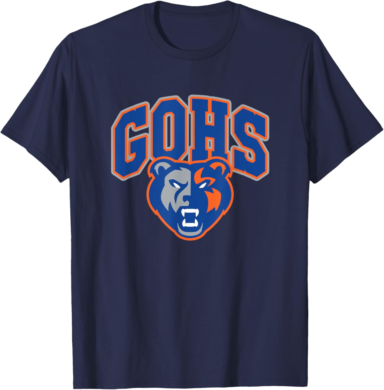 Grand Oaks High School Grizzlies T-Shirt - T-Shirt | Navy