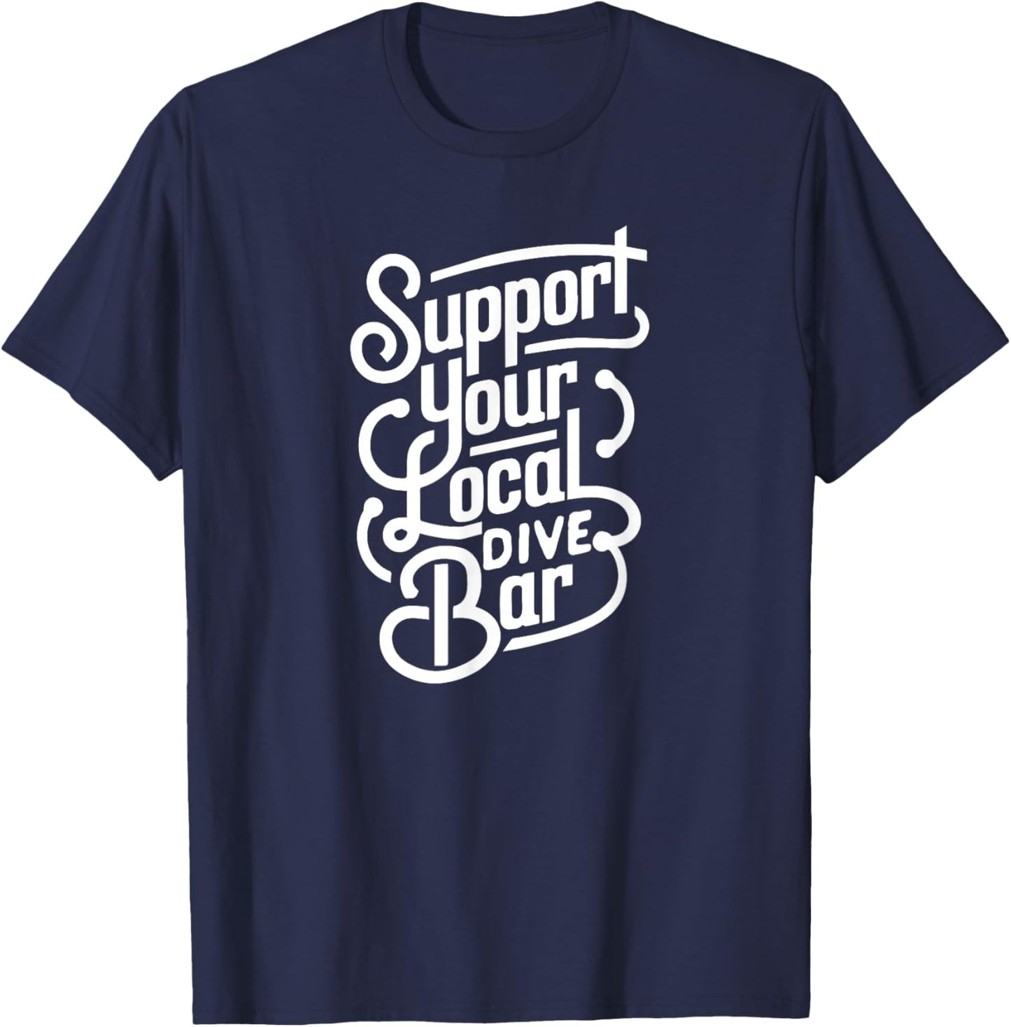Possum Banjo Player T-Shirt - T-Shirt | Navy