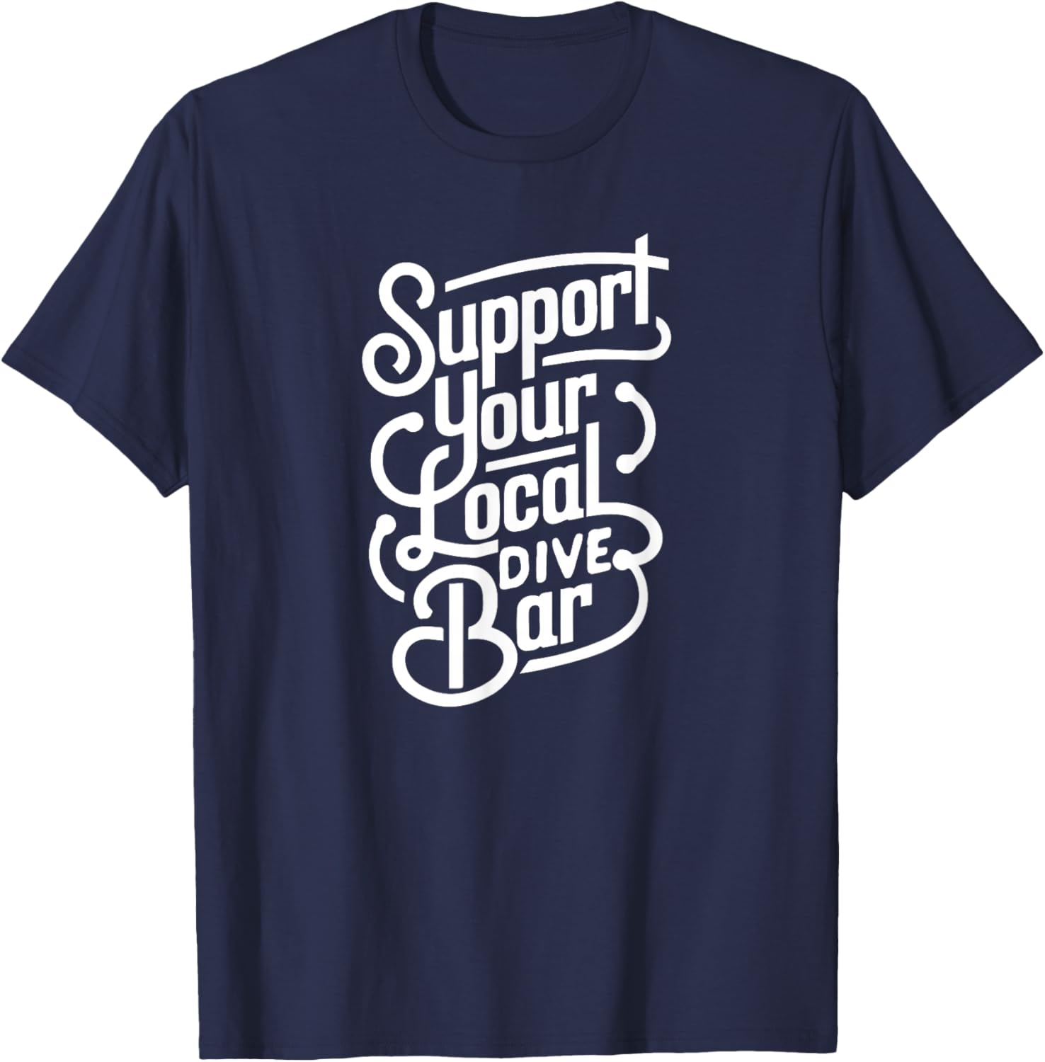 Possum Banjo Player T-Shirt - T-Shirt | Navy