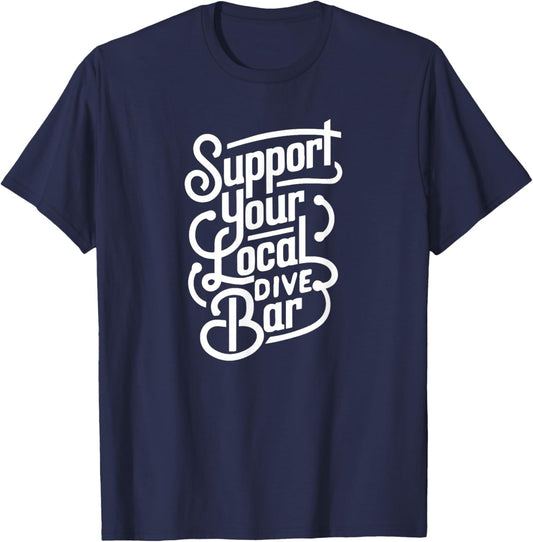 Possum Banjo Player T-Shirt - T-Shirt | Navy
