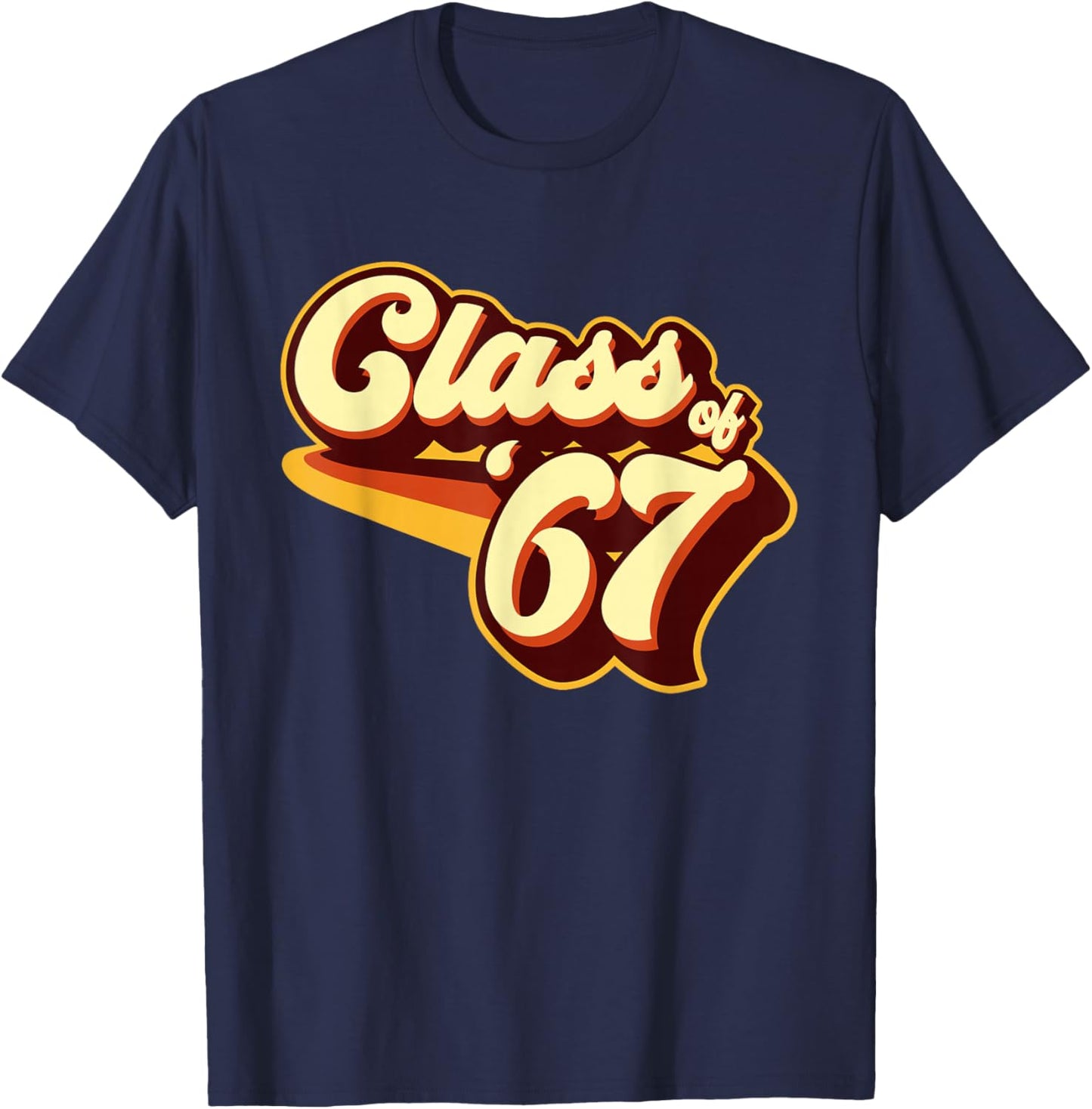 Class of 67 Reunion Retro 1967 T-Shirt - T-Shirt | Navy
