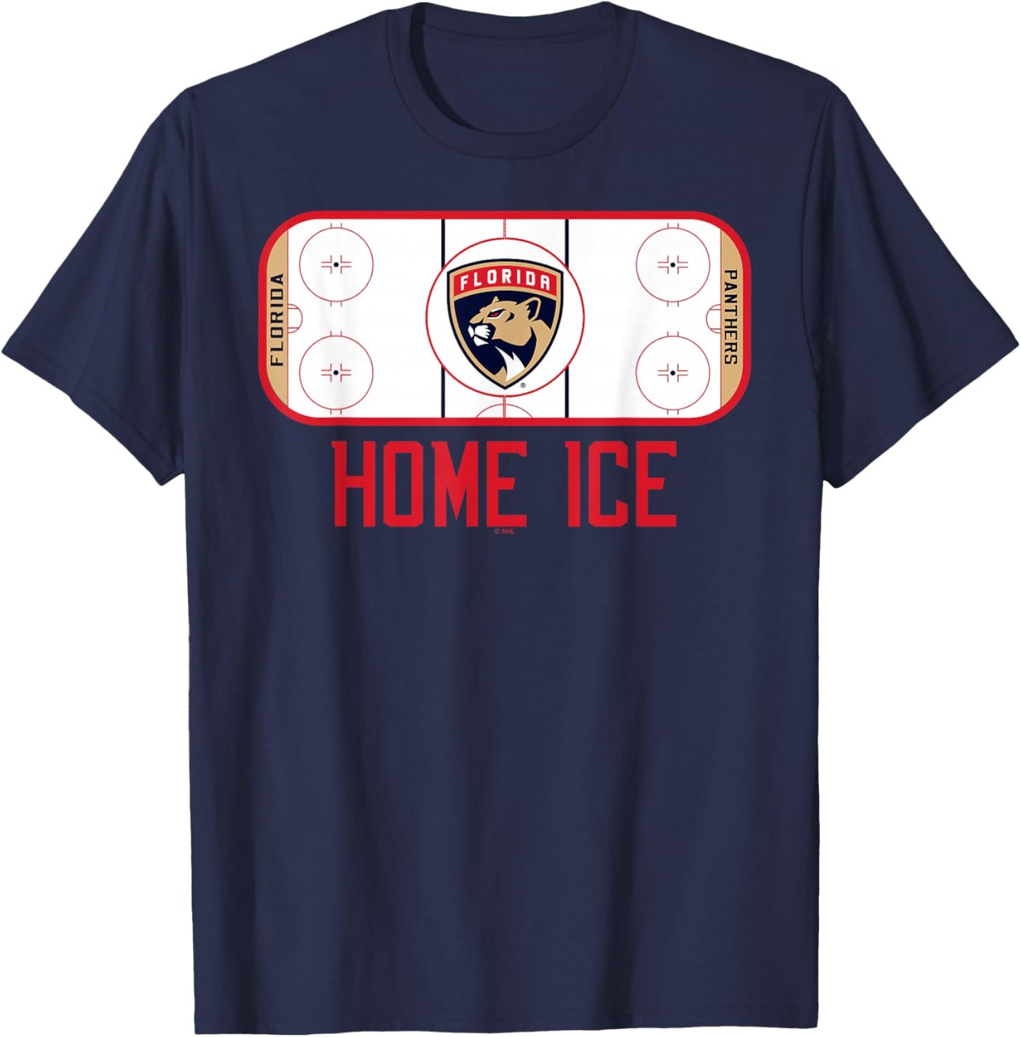 Florida Panthers Home Ice Officially Licensed T-Shirt - T-Shirt | Navy
