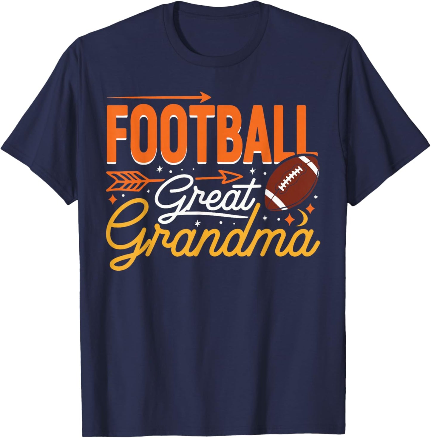 Football Great Grandma - Proud Supporter Grandmother T-Shirt - T-Shirt | Navy