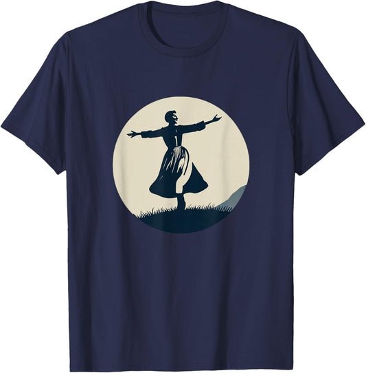 Dancing Alpine Maria Sound Of Music Family Musical T-Shirt - T-Shirt | Navy