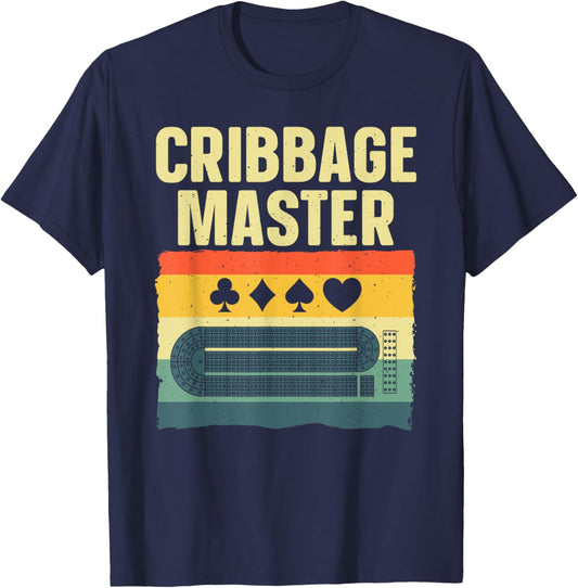 Best Cribbage Design Women Card Game Cribbage Lover T-Shirt - T-Shirt | Navy