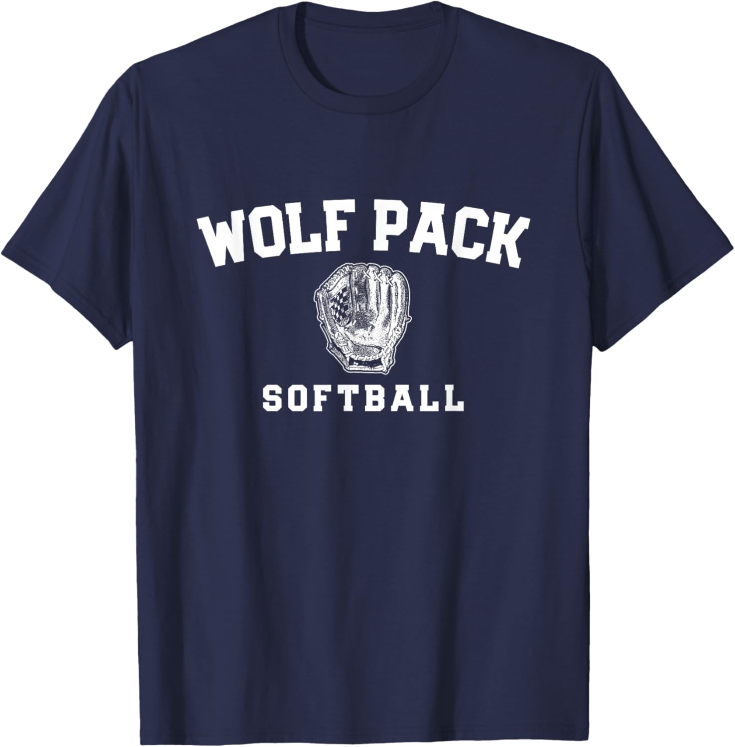 Wolf Pack Ridgeview Softball Mitt HS T-Shirt - T-Shirt | Navy