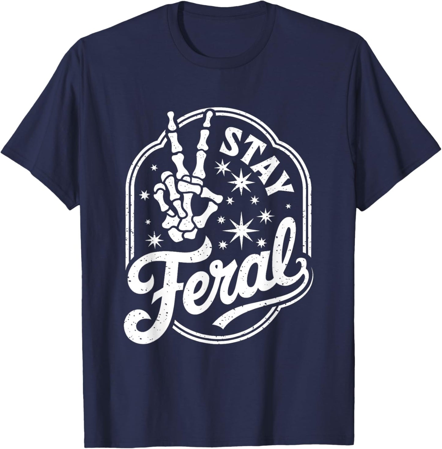 Stay Feral T-Shirt - T-Shirt | Navy