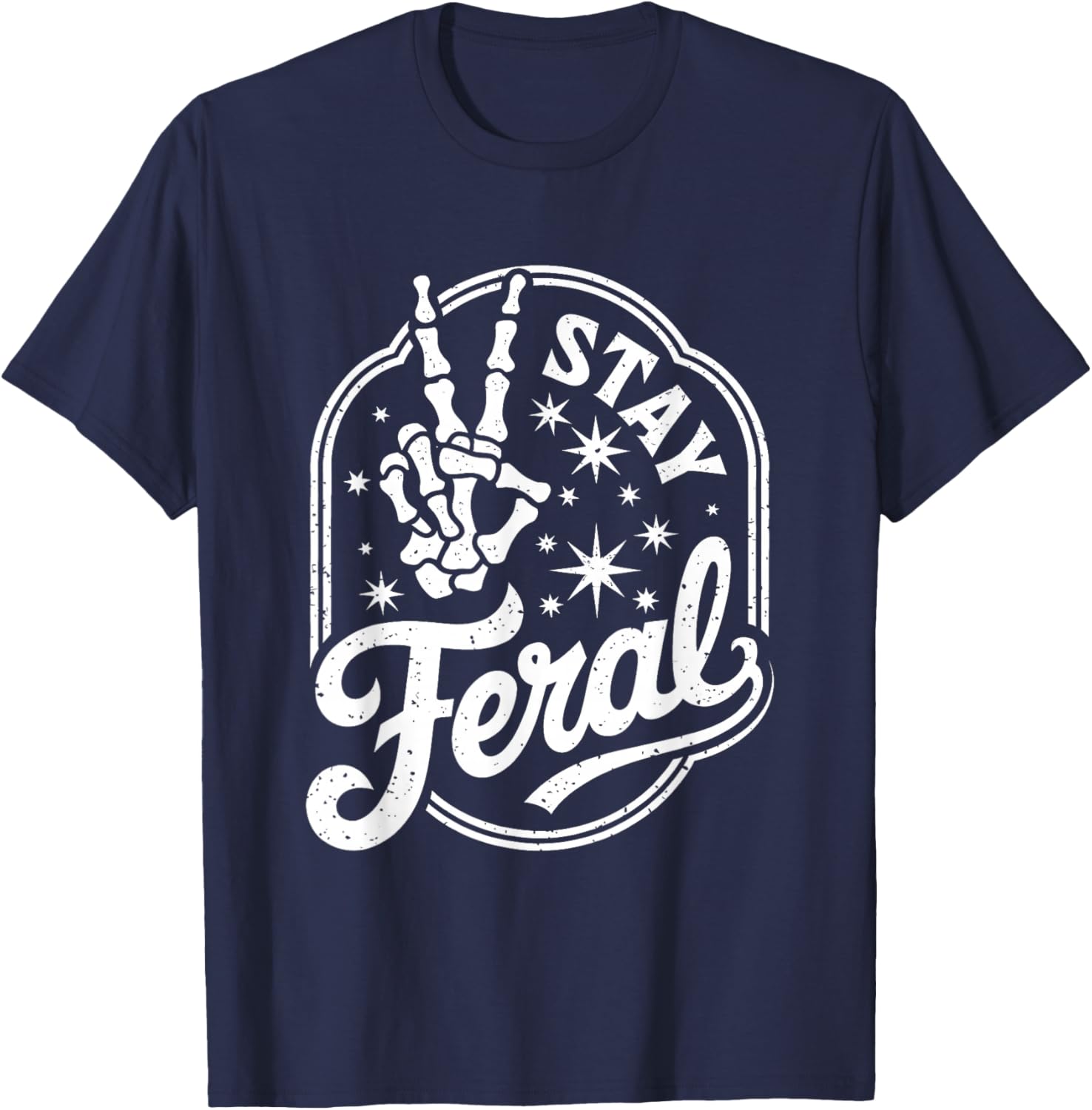 Stay Feral T-Shirt - T-Shirt | Navy