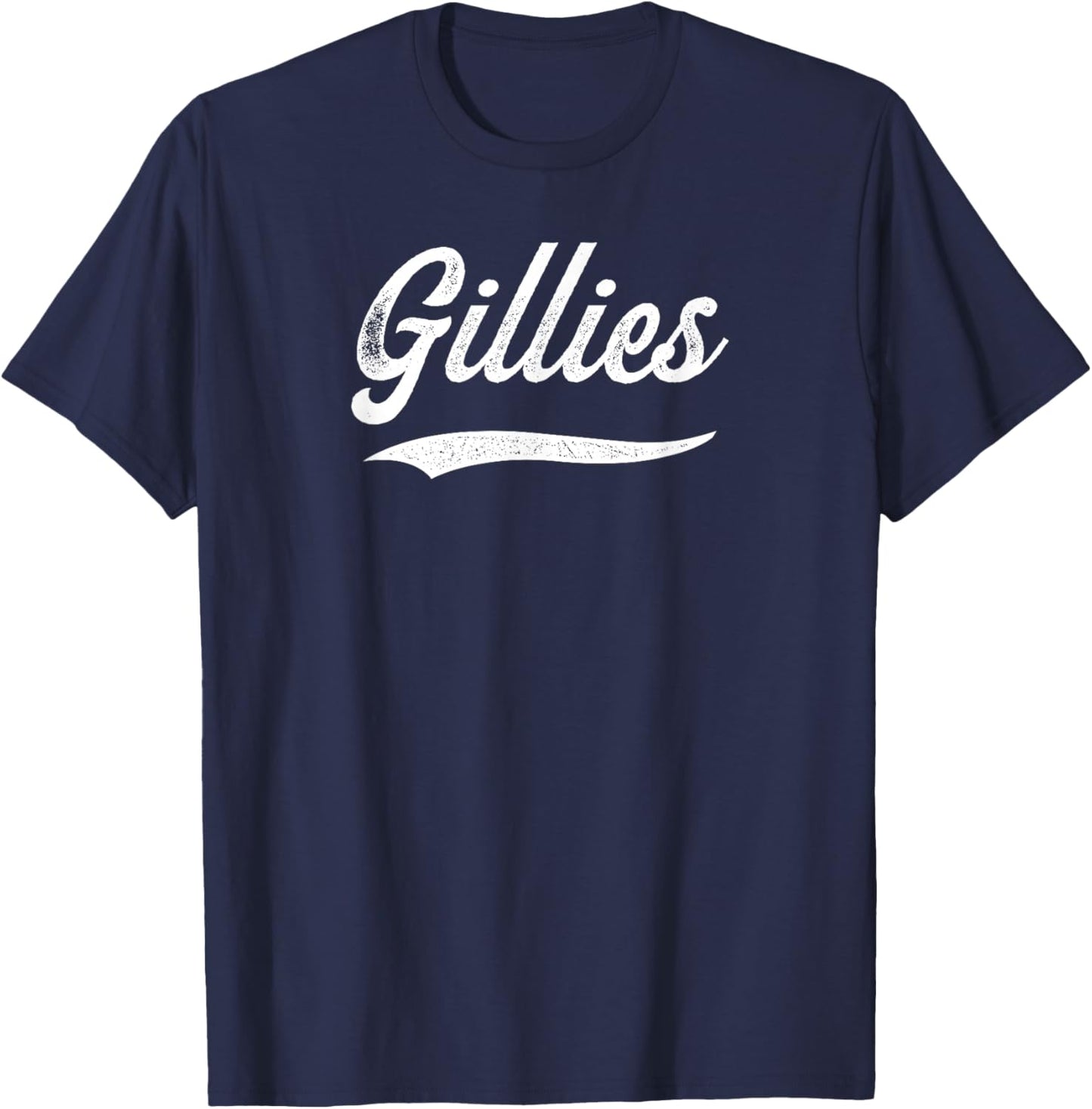 Distressed Script Keagan Gillies Prospect Baseball Fan Gear T-Shirt - T-Shirt | Navy