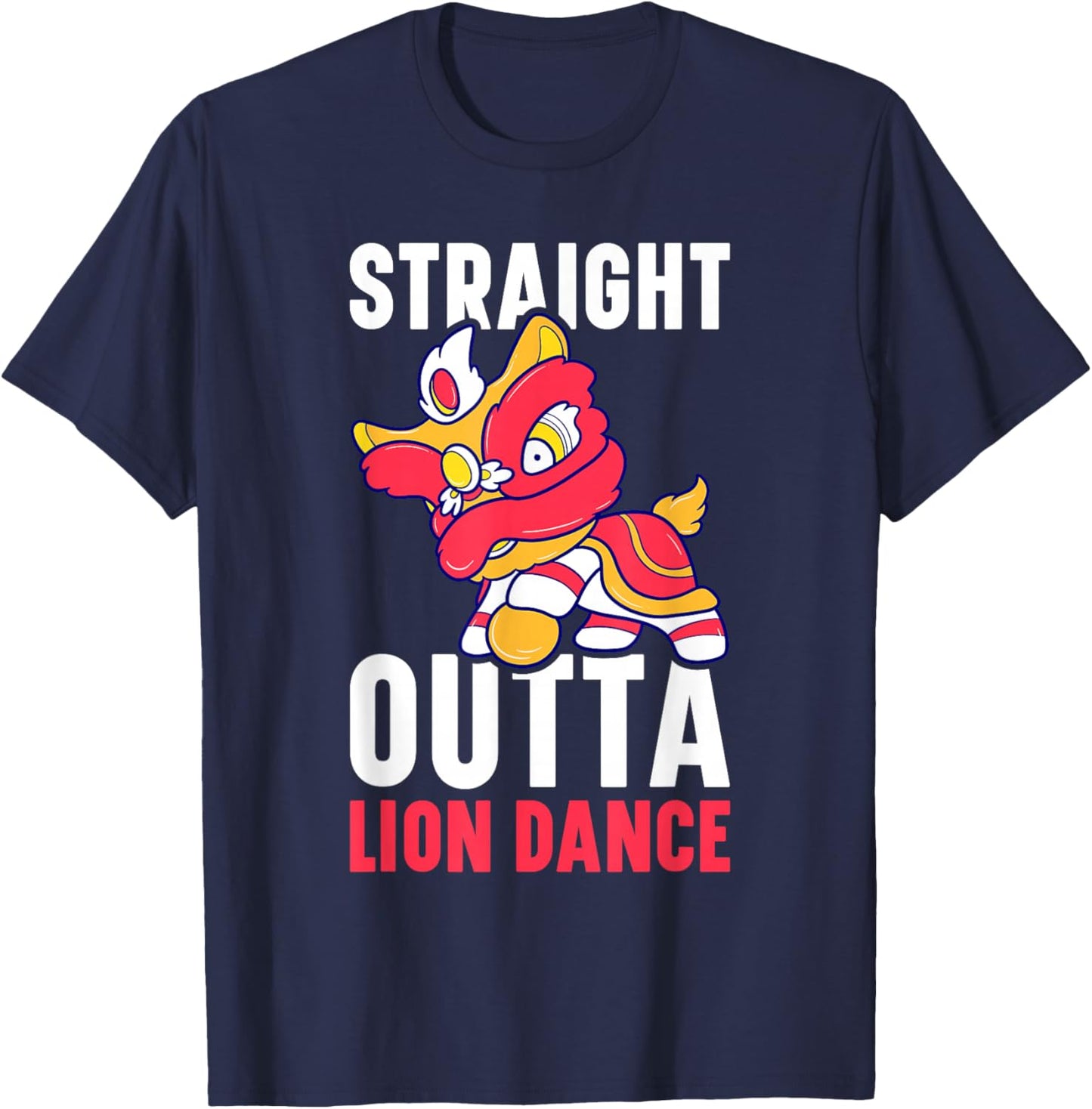 Lion Dance Lunar New Year Chinese New Year Lion Dance T-Shirt - T-Shirt | Navy