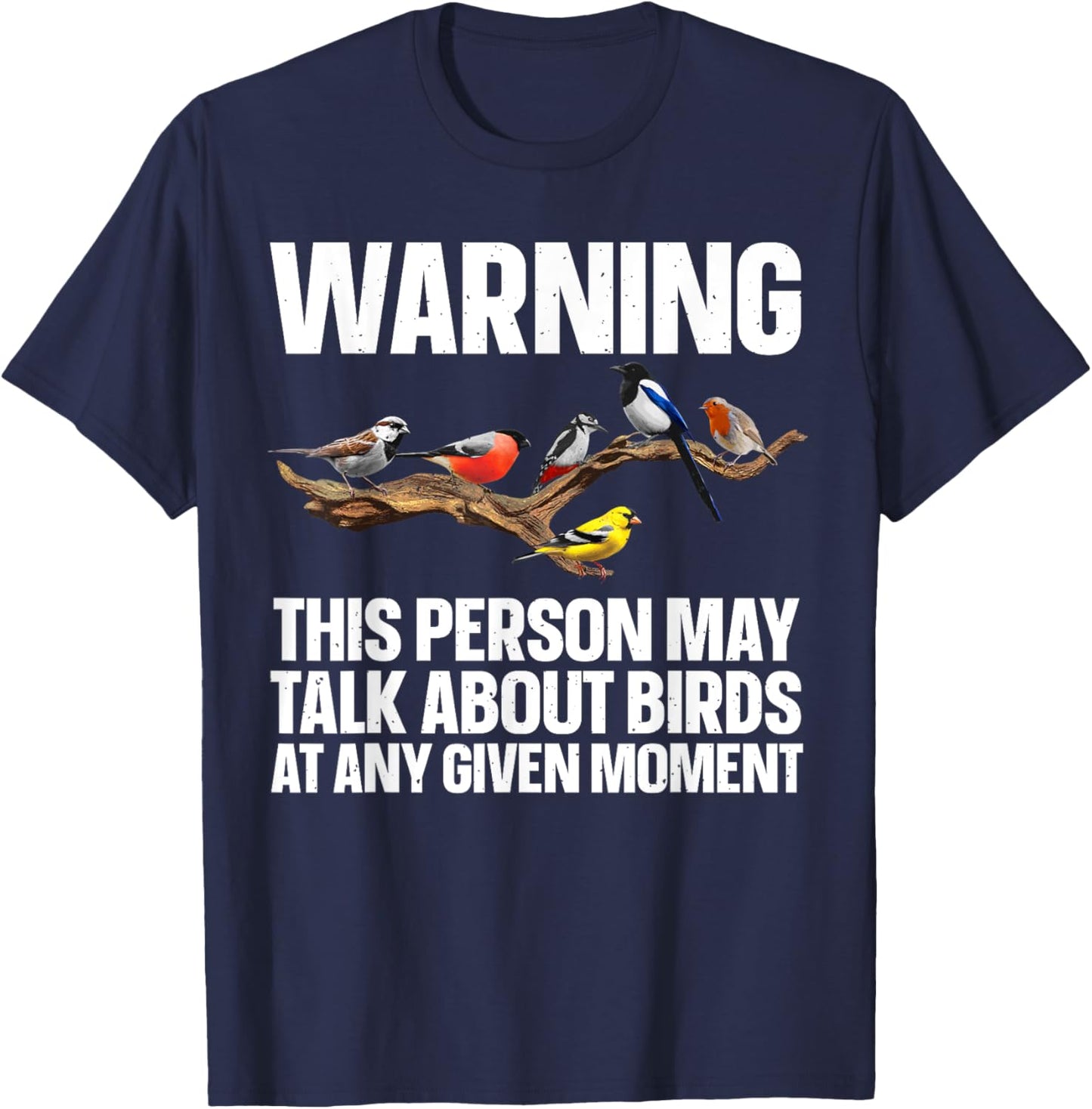 Funny Bird Watching Art Women Bird Watcher Birding T-Shirt - T-Shirt | Navy