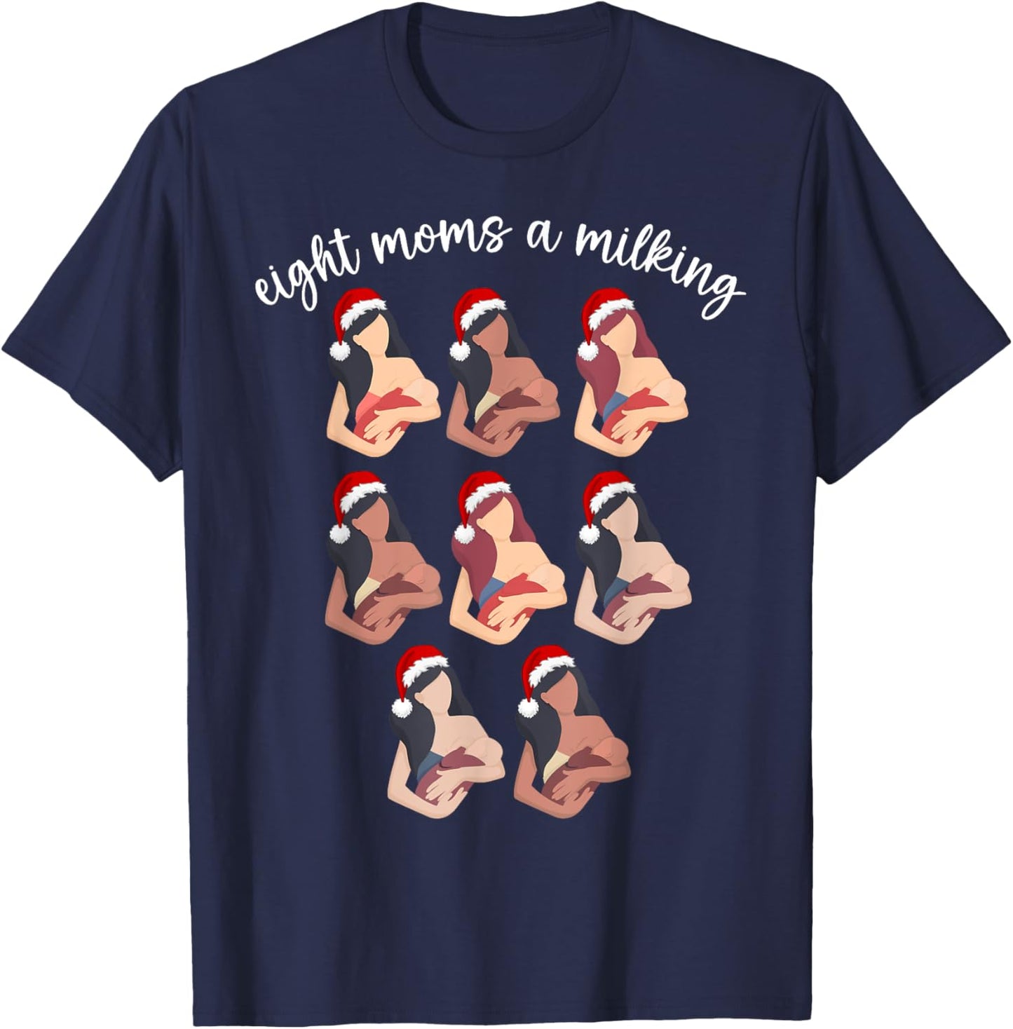 Christmas Lactation Consultant Breastfeeding Education IBCLC T-Shirt - T-Shirt | Navy
