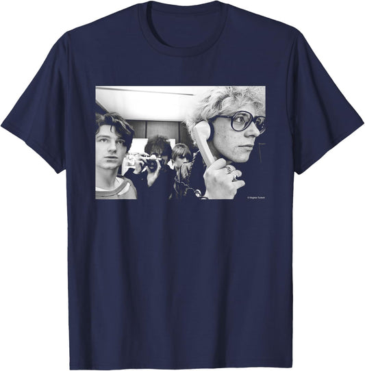 U2 Band Phone Photo 1980 By Virginia Turbett T-Shirt - T-Shirt | Navy