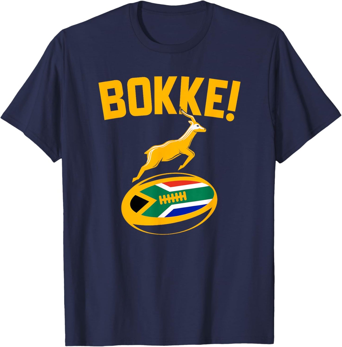 South African Flag Rugby T-Shirt - T-Shirt | Navy