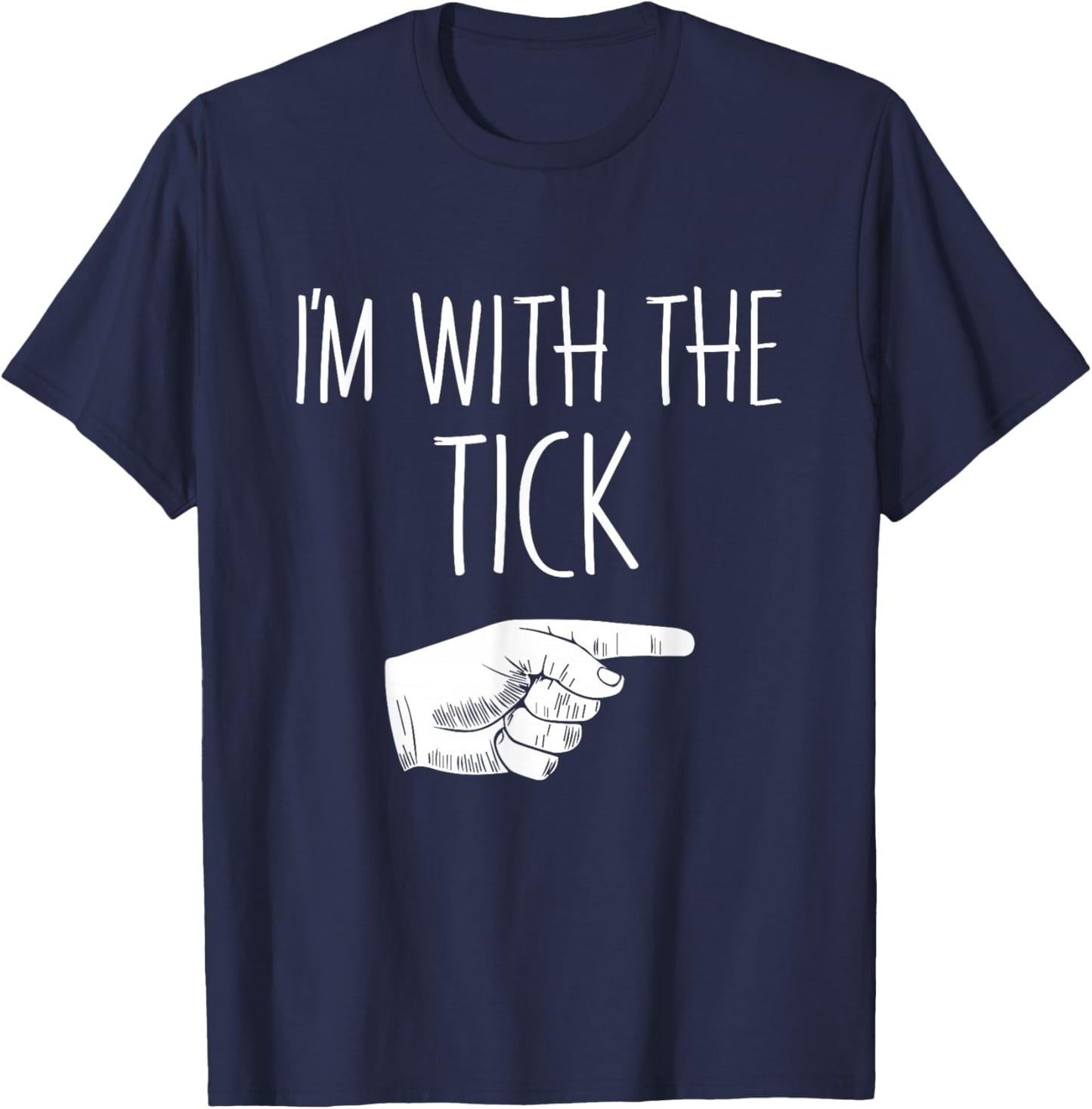 I'm With The Tick Halloween Costume Party Matching T-Shirt - T-Shirt | Navy