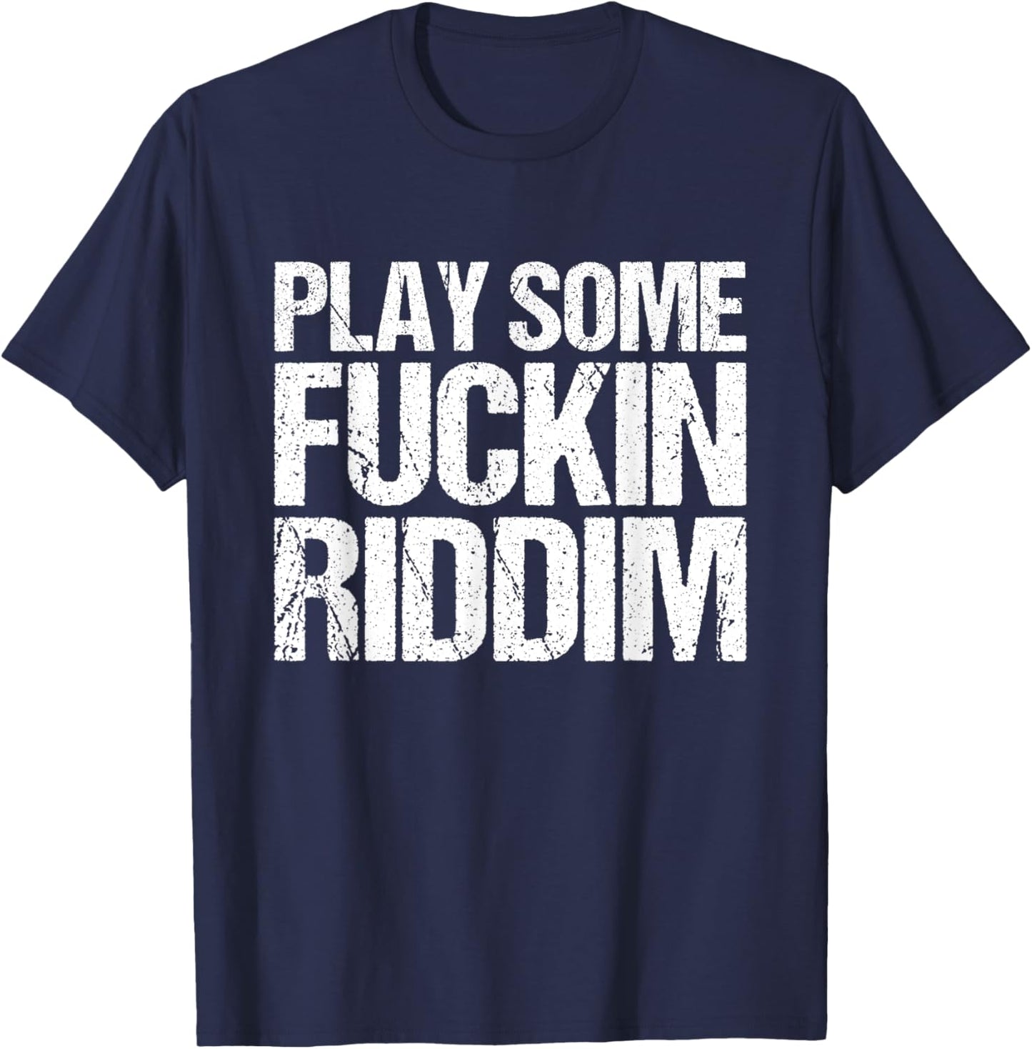 Riddim - Black, Small, Short Sleeve T-Shirt - T-Shirt | Navy