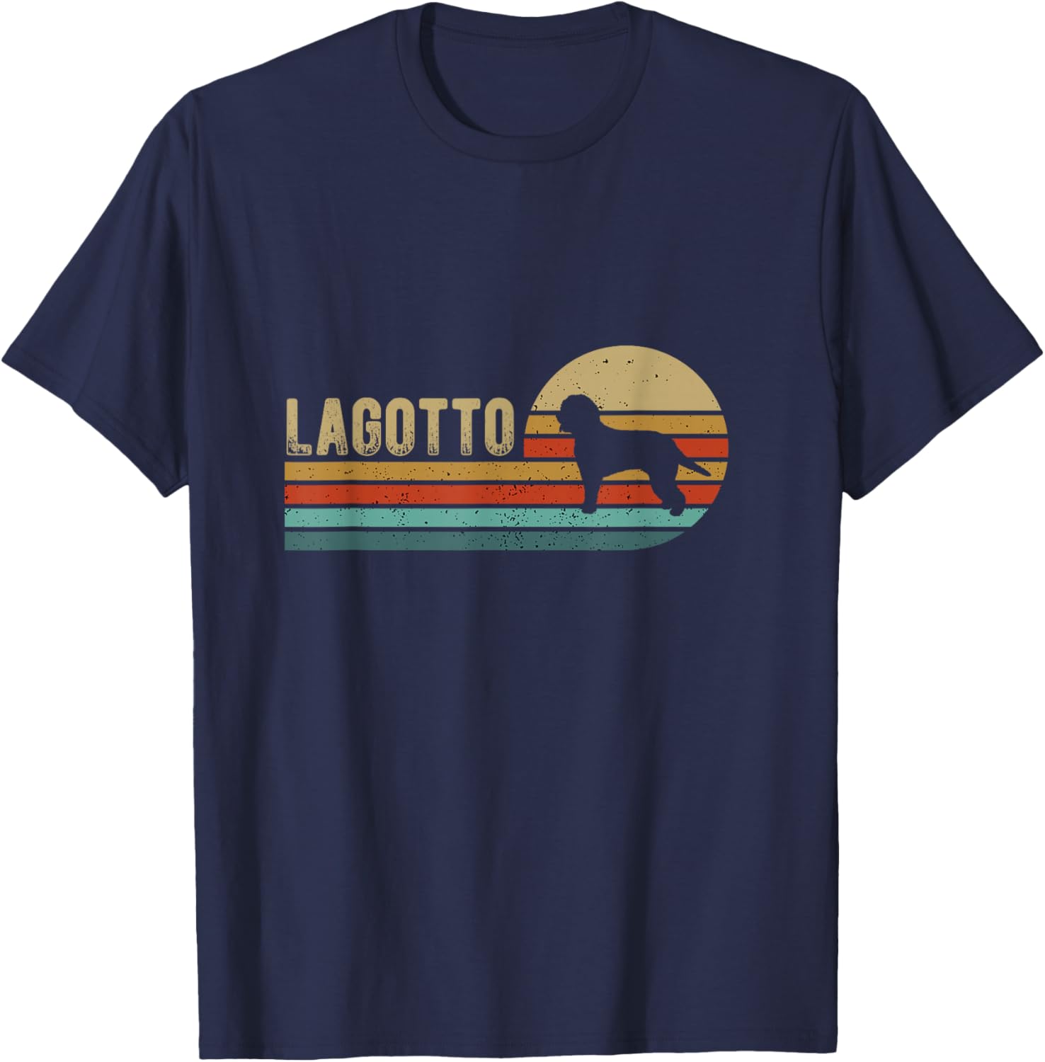 Lagotto Romagnolo Dog T-Shirt - T-Shirt | Navy
