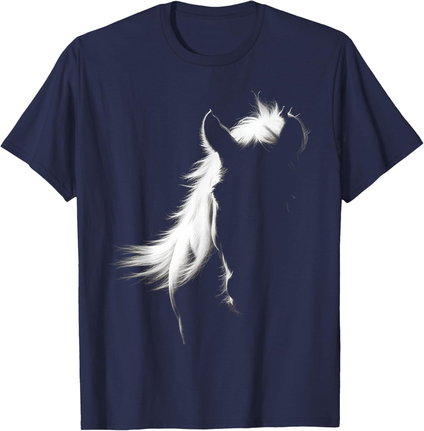 Vintage Western Horse Silhouette Horse Riding lover T-Shirt - T-Shirt | Navy