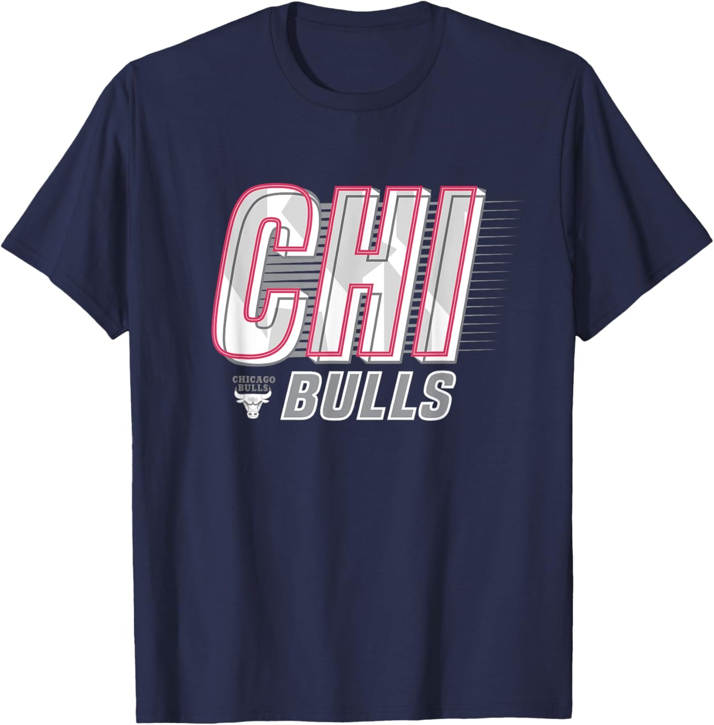 NBA Chicago Bulls Type Stack Logo T-Shirt - T-Shirt | Navy