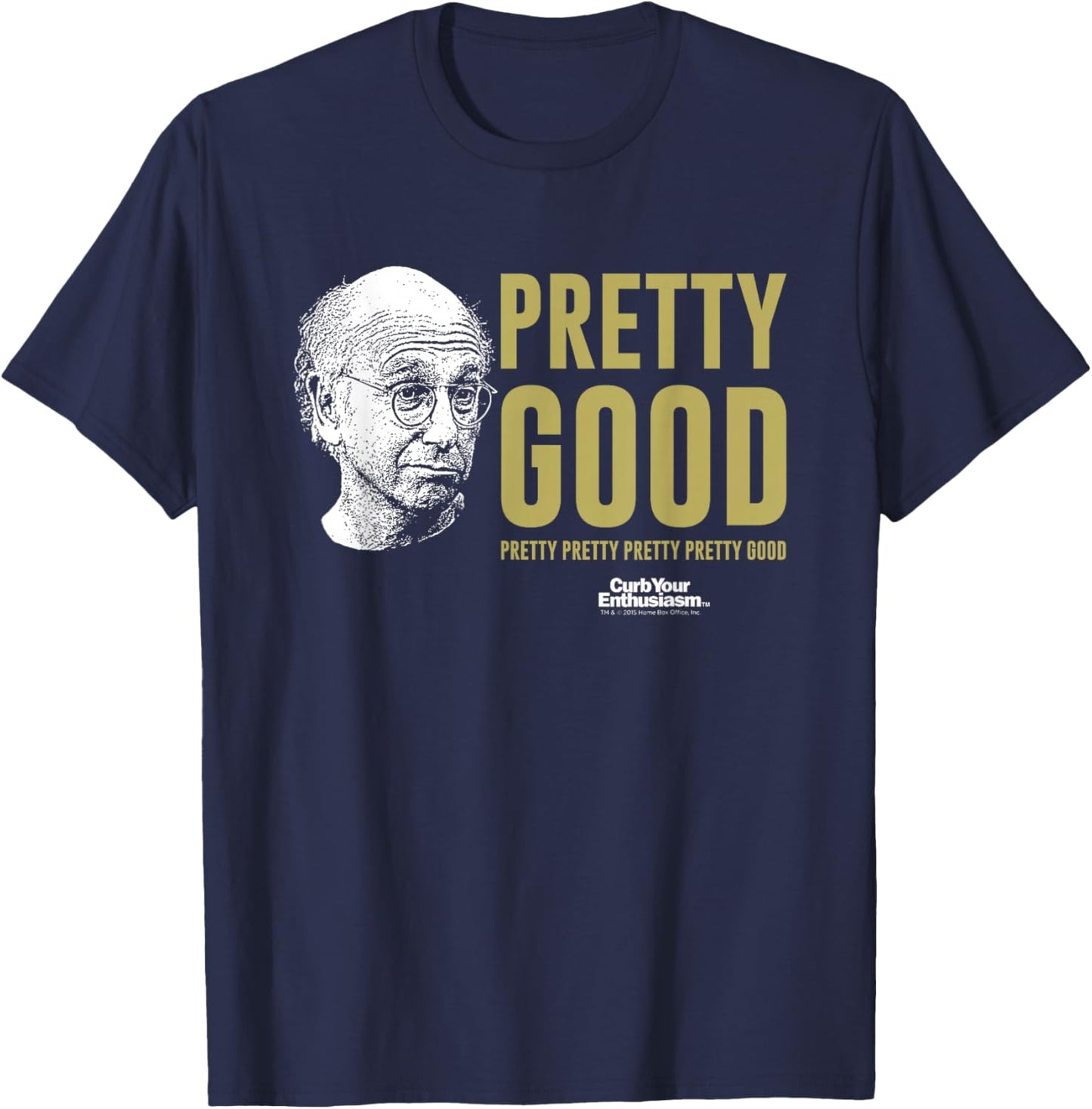 Pretty Good Larry David Face T-Shirt - T-Shirt | Navy