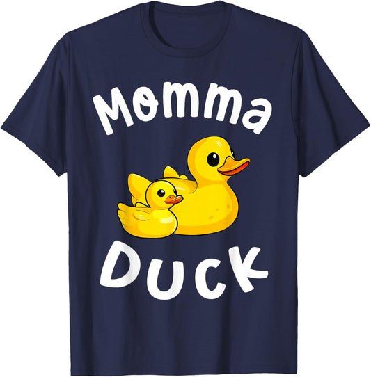 Momma Duck Birthday Rubber Duck Kids Family Matching T-Shirt - T-Shirt | Navy