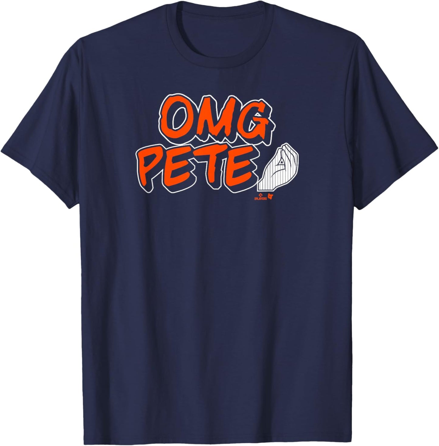 Pete Alonso OMG Chef's Kiss - New York Baseball T-Shirt - T-Shirt | Navy