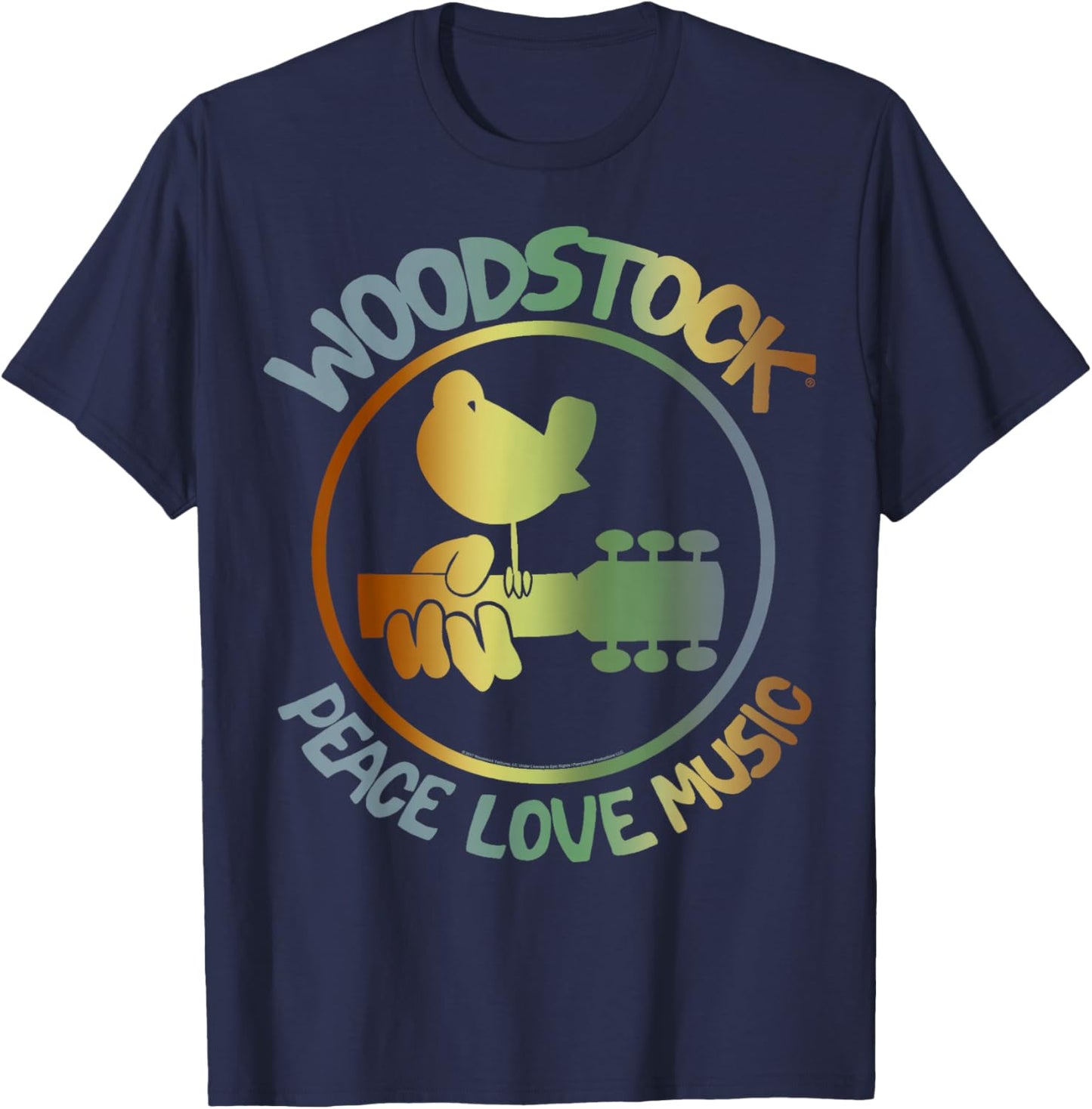 Woodstock - Technicolor Birdie T-Shirt - T-Shirt | Navy