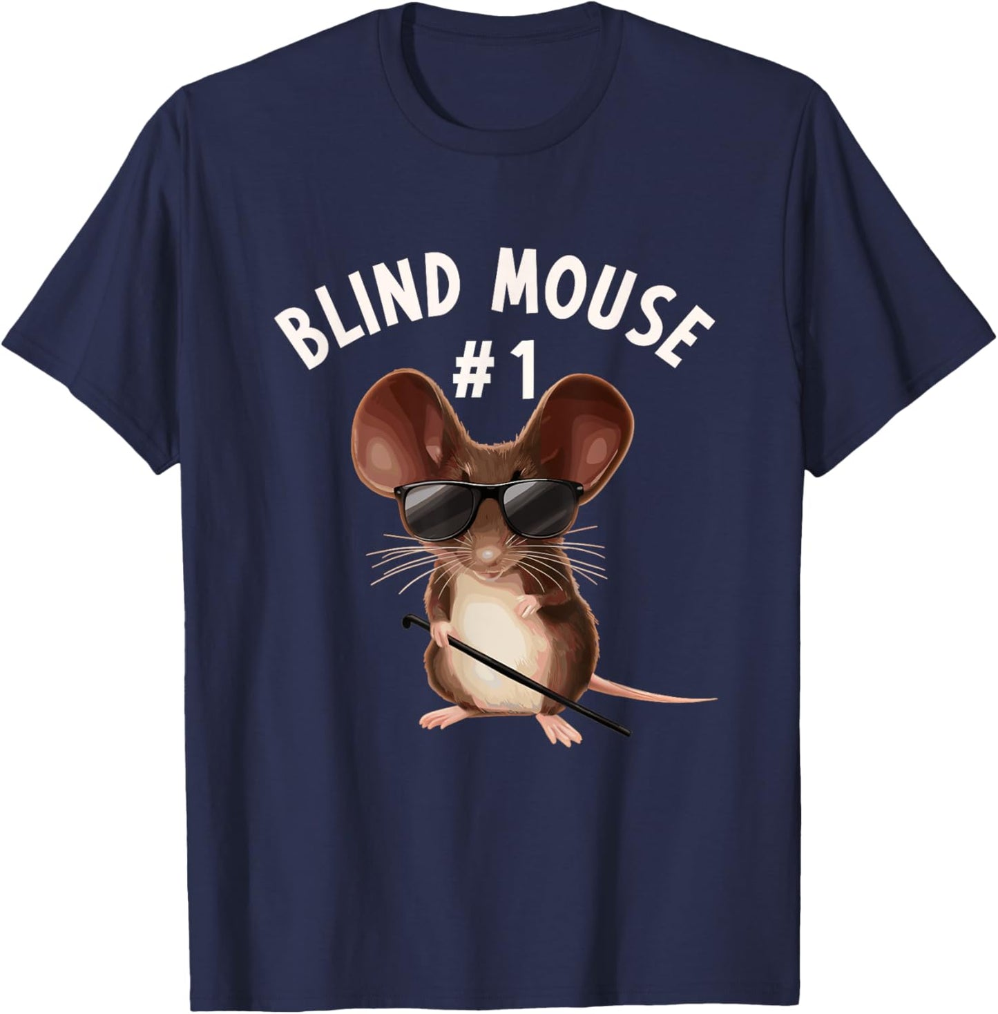 Matching Group Outfit #1 of 3 - Three Blind Mice Costume T-Shirt - T-Shirt | Navy