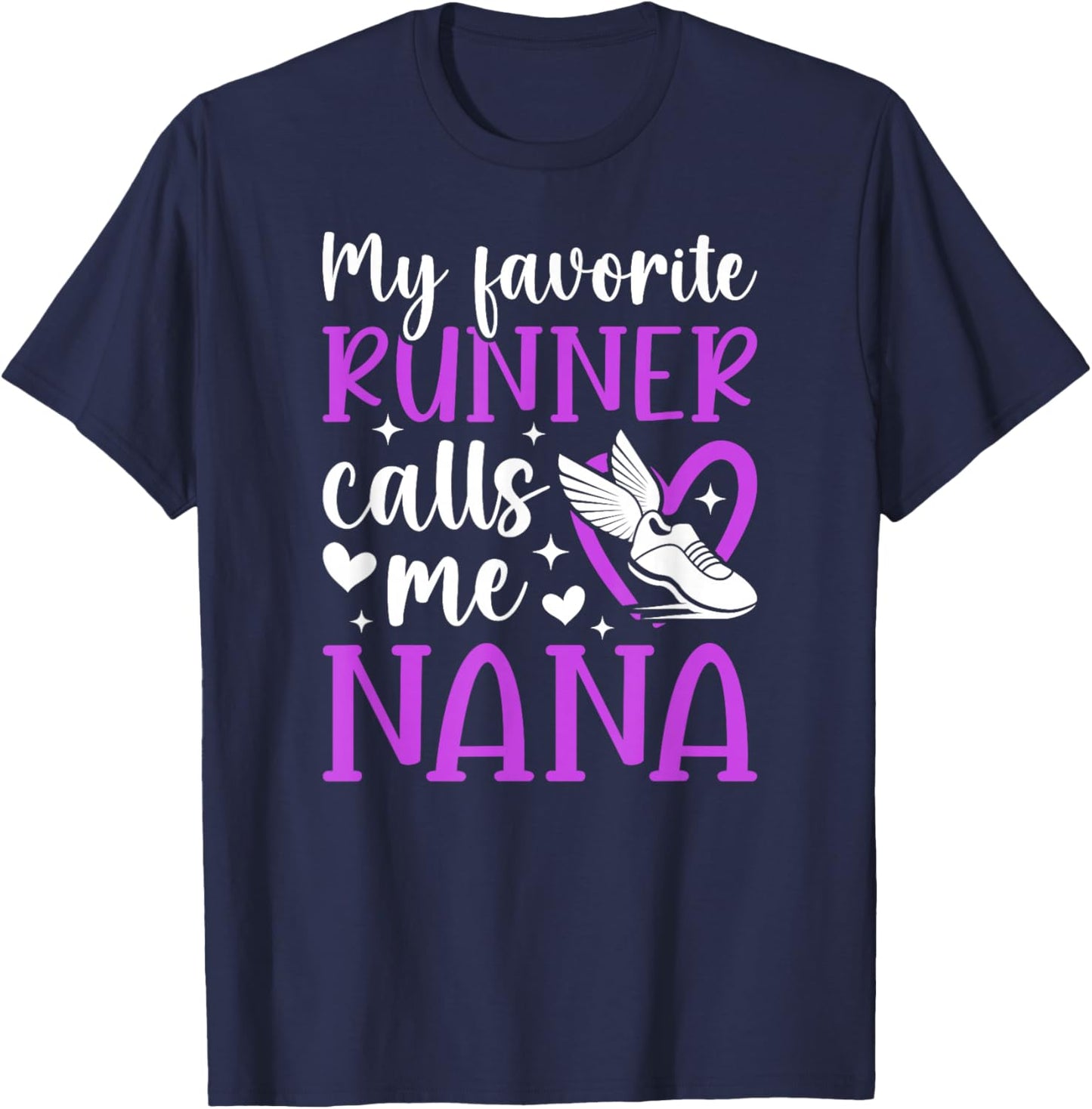 Proud Cross Country Nana Of A Cross Country Runner Nana T-Shirt - T-Shirt | Navy